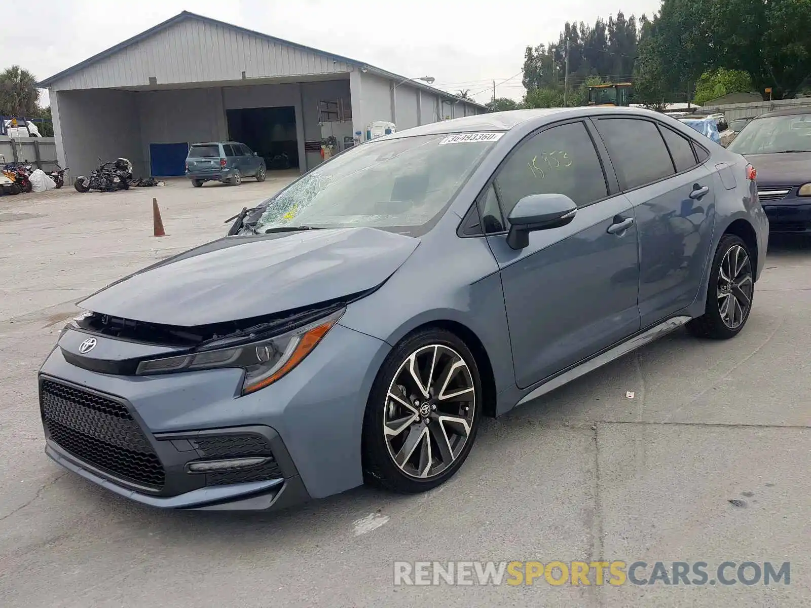 2 Photograph of a damaged car JTDS4RCE1LJ033354 TOYOTA COROLLA 2020