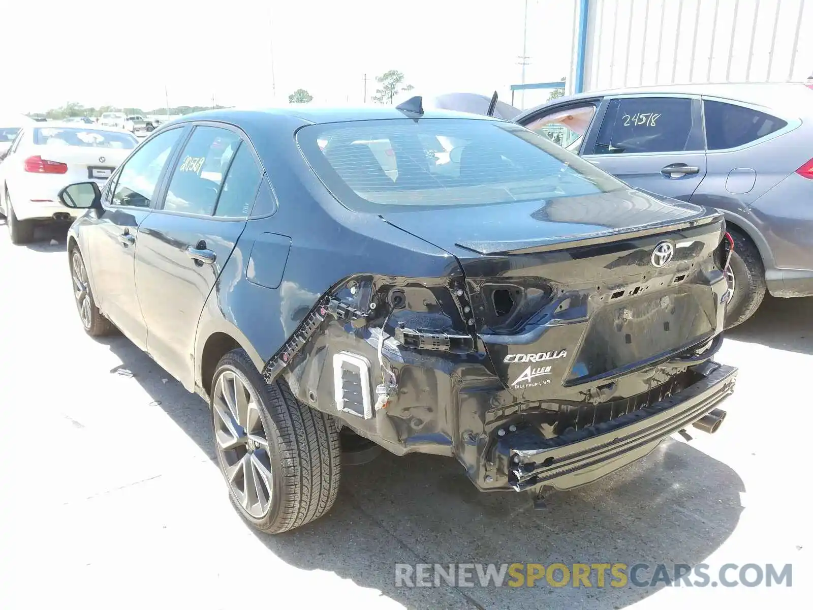 3 Photograph of a damaged car JTDS4RCE1LJ033905 TOYOTA COROLLA 2020