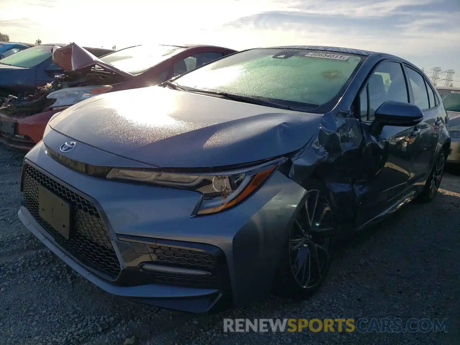 2 Photograph of a damaged car JTDS4RCE1LJ034178 TOYOTA COROLLA 2020