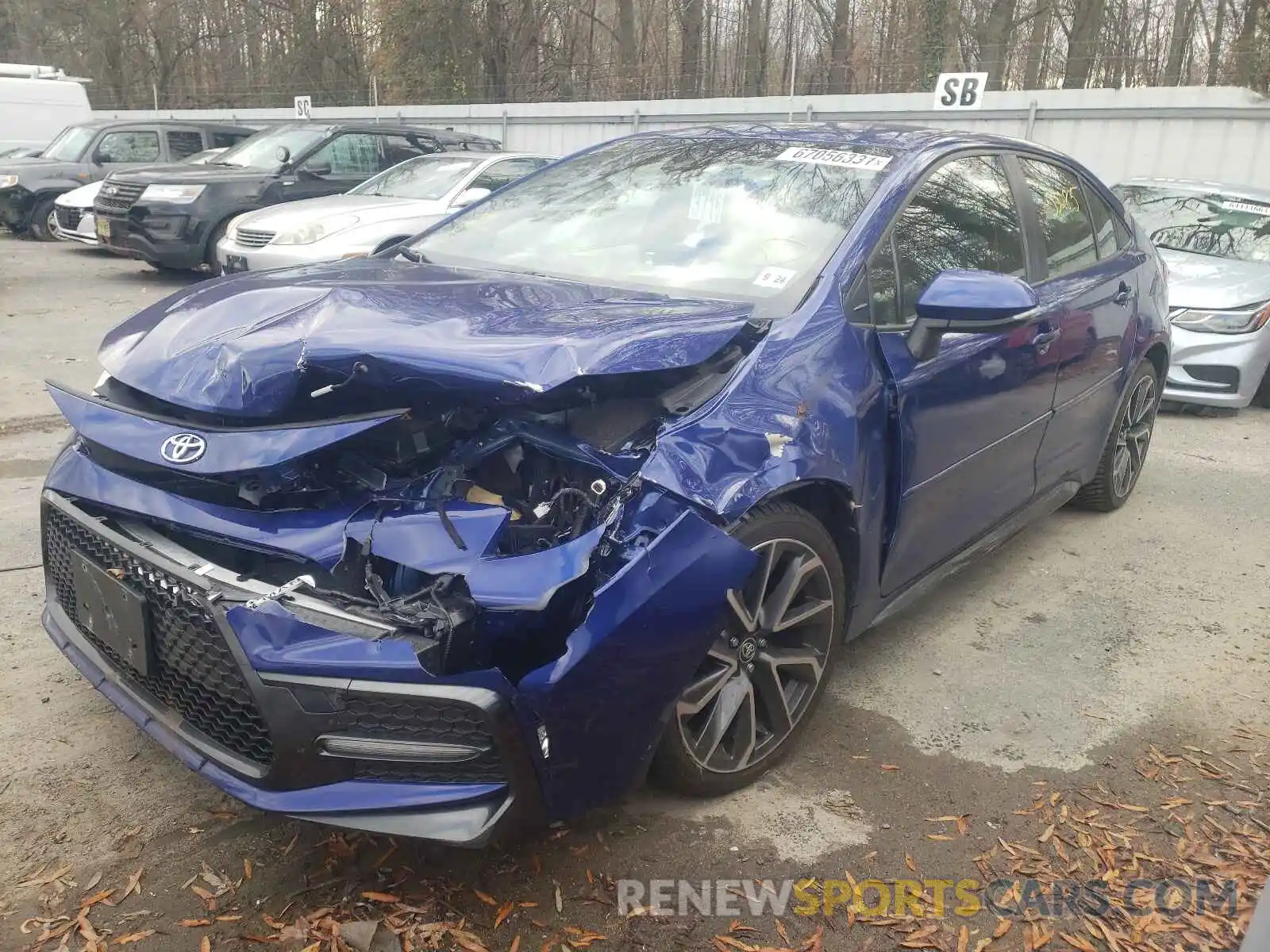 2 Photograph of a damaged car JTDS4RCE1LJ034486 TOYOTA COROLLA 2020