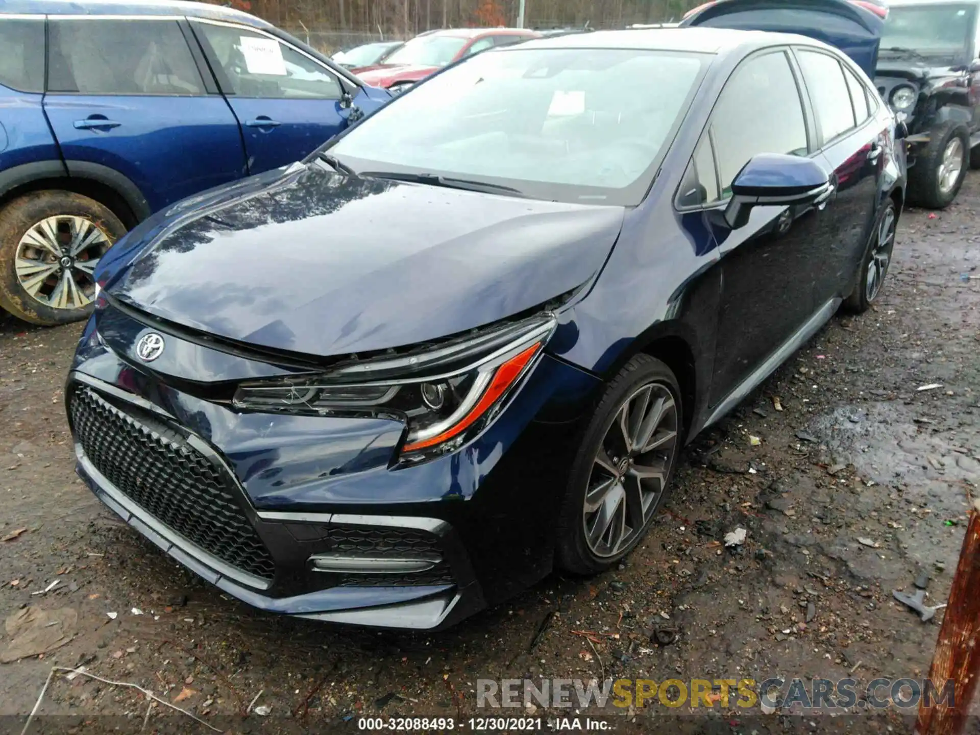 2 Photograph of a damaged car JTDS4RCE1LJ034505 TOYOTA COROLLA 2020