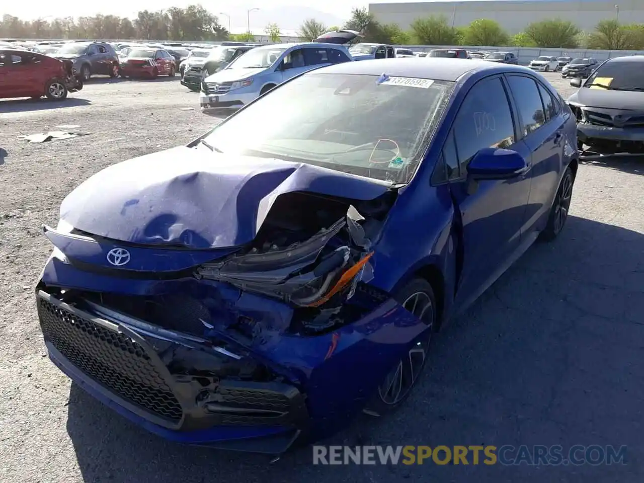 2 Photograph of a damaged car JTDS4RCE1LJ034908 TOYOTA COROLLA 2020