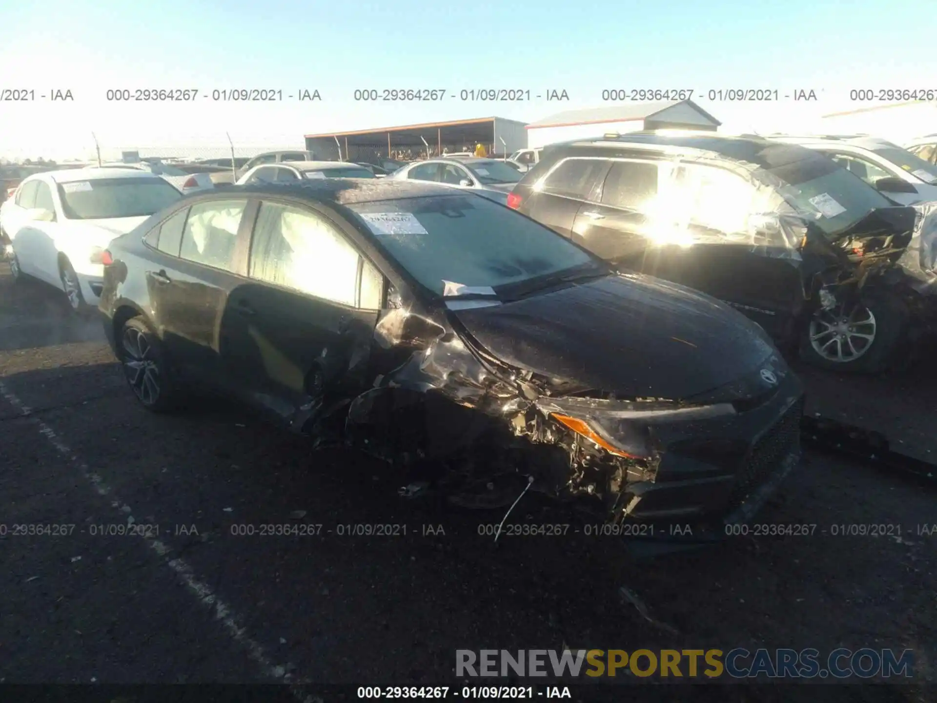 1 Photograph of a damaged car JTDS4RCE1LJ035055 TOYOTA COROLLA 2020