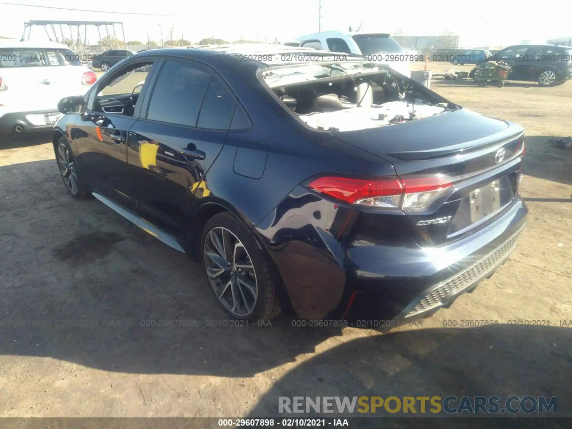 3 Photograph of a damaged car JTDS4RCE1LJ038053 TOYOTA COROLLA 2020