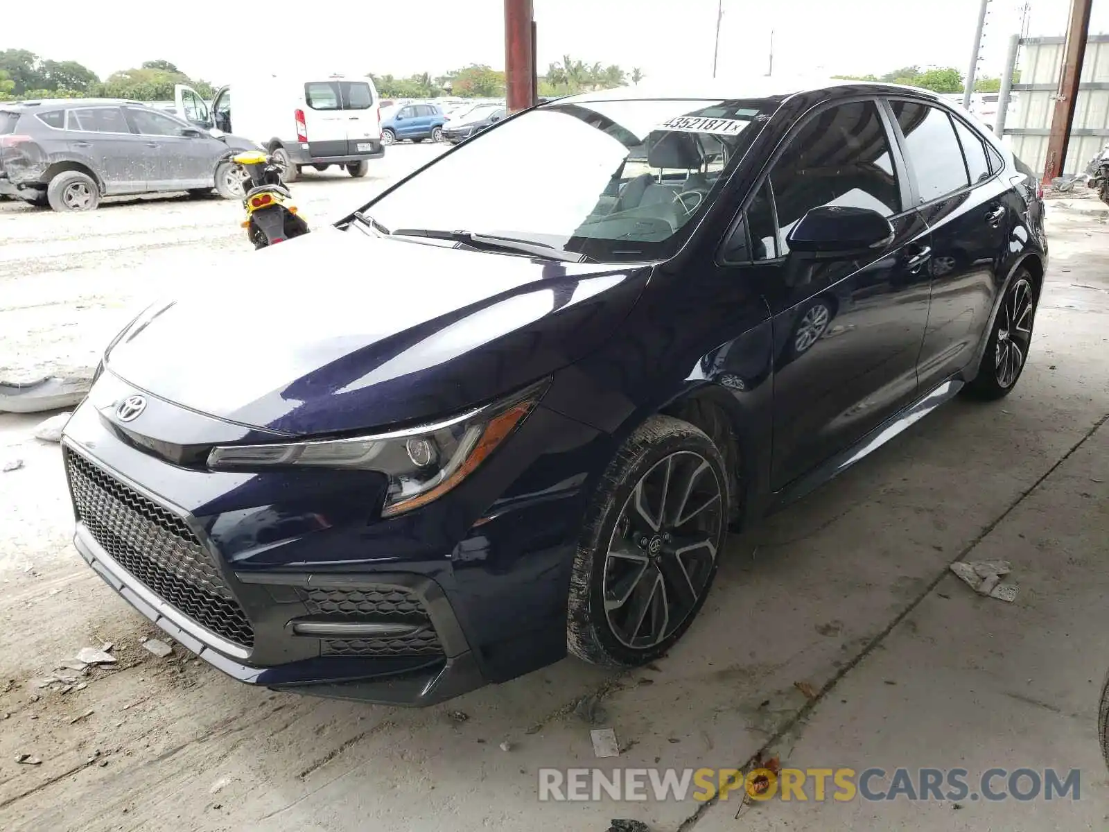 2 Photograph of a damaged car JTDS4RCE1LJ039459 TOYOTA COROLLA 2020