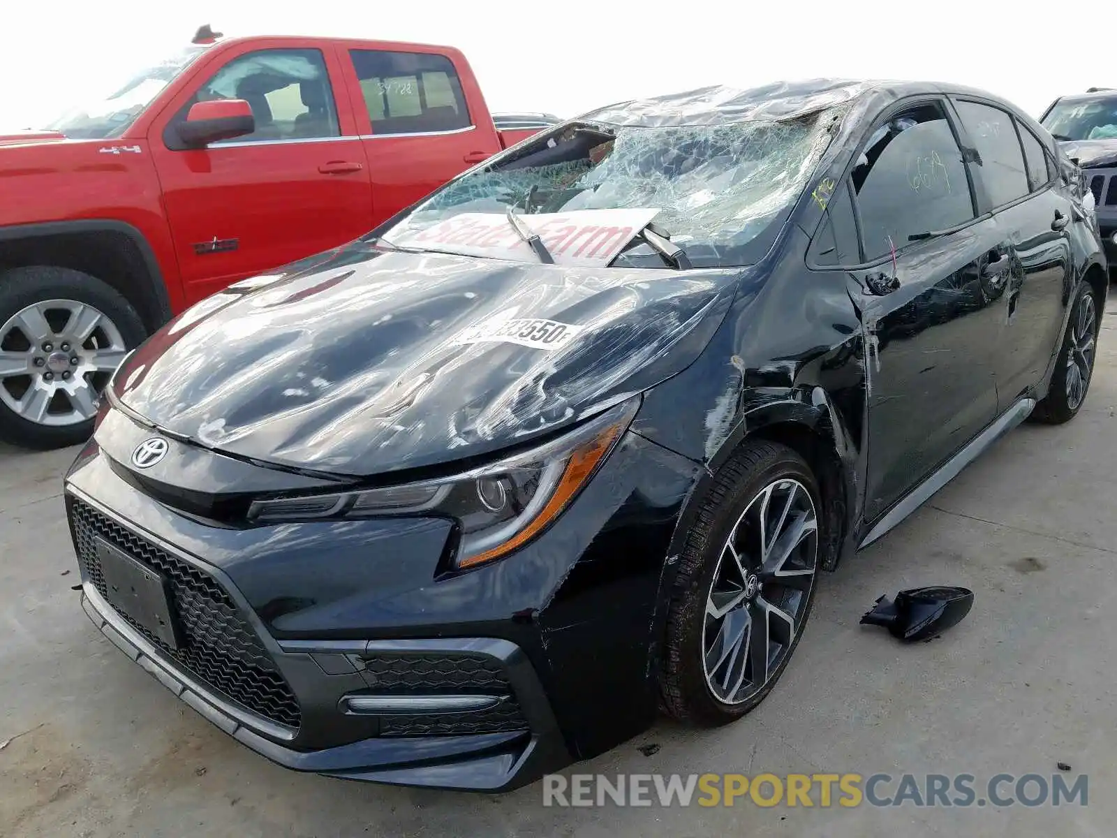 2 Photograph of a damaged car JTDS4RCE1LJ040210 TOYOTA COROLLA 2020