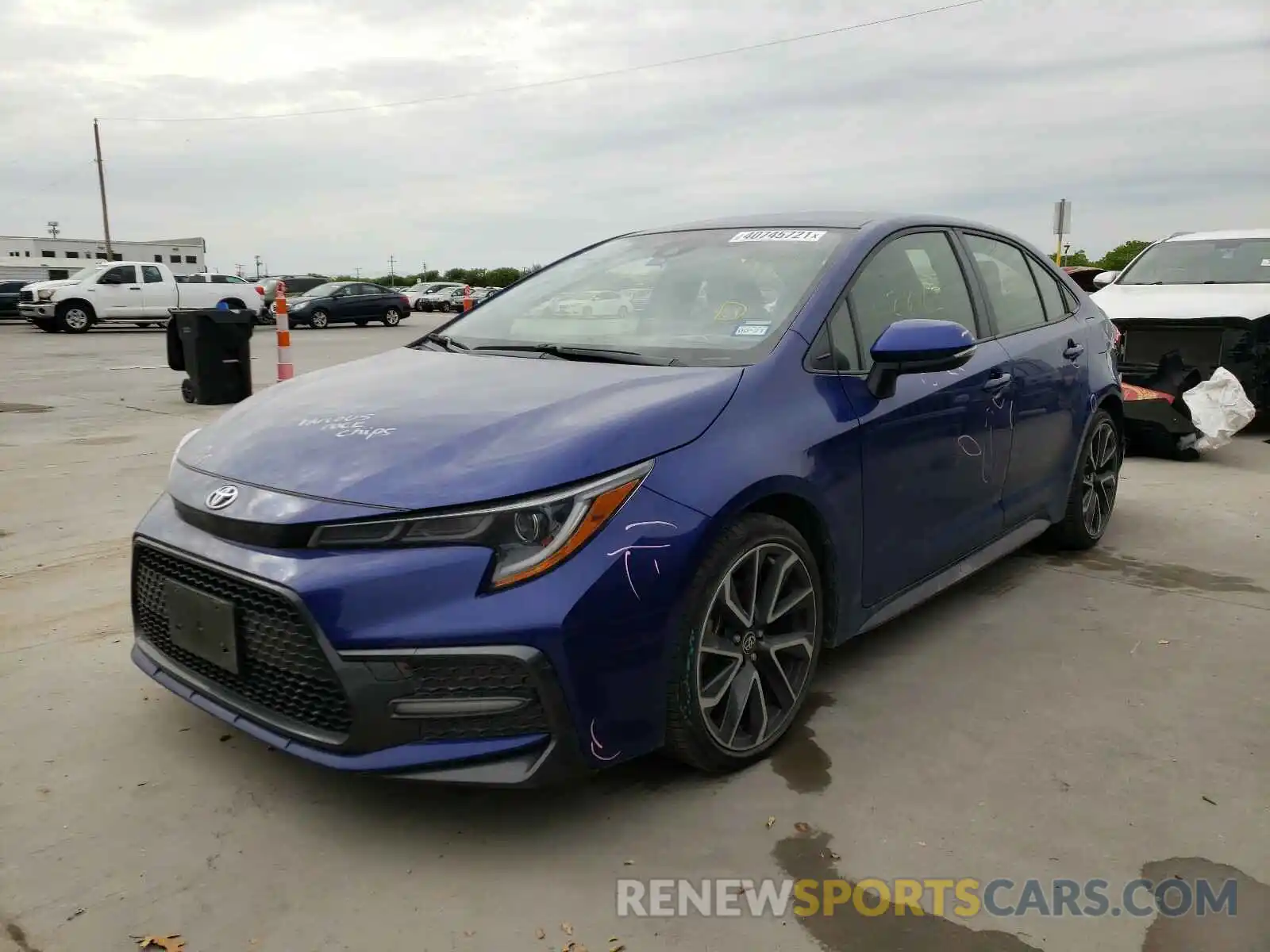 2 Photograph of a damaged car JTDS4RCE1LJ040286 TOYOTA COROLLA 2020