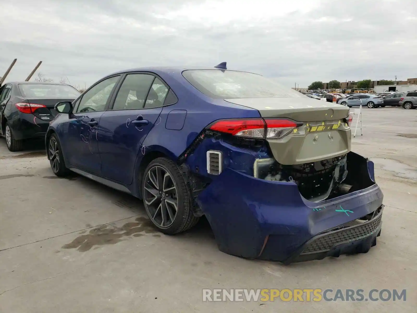 3 Photograph of a damaged car JTDS4RCE1LJ040286 TOYOTA COROLLA 2020