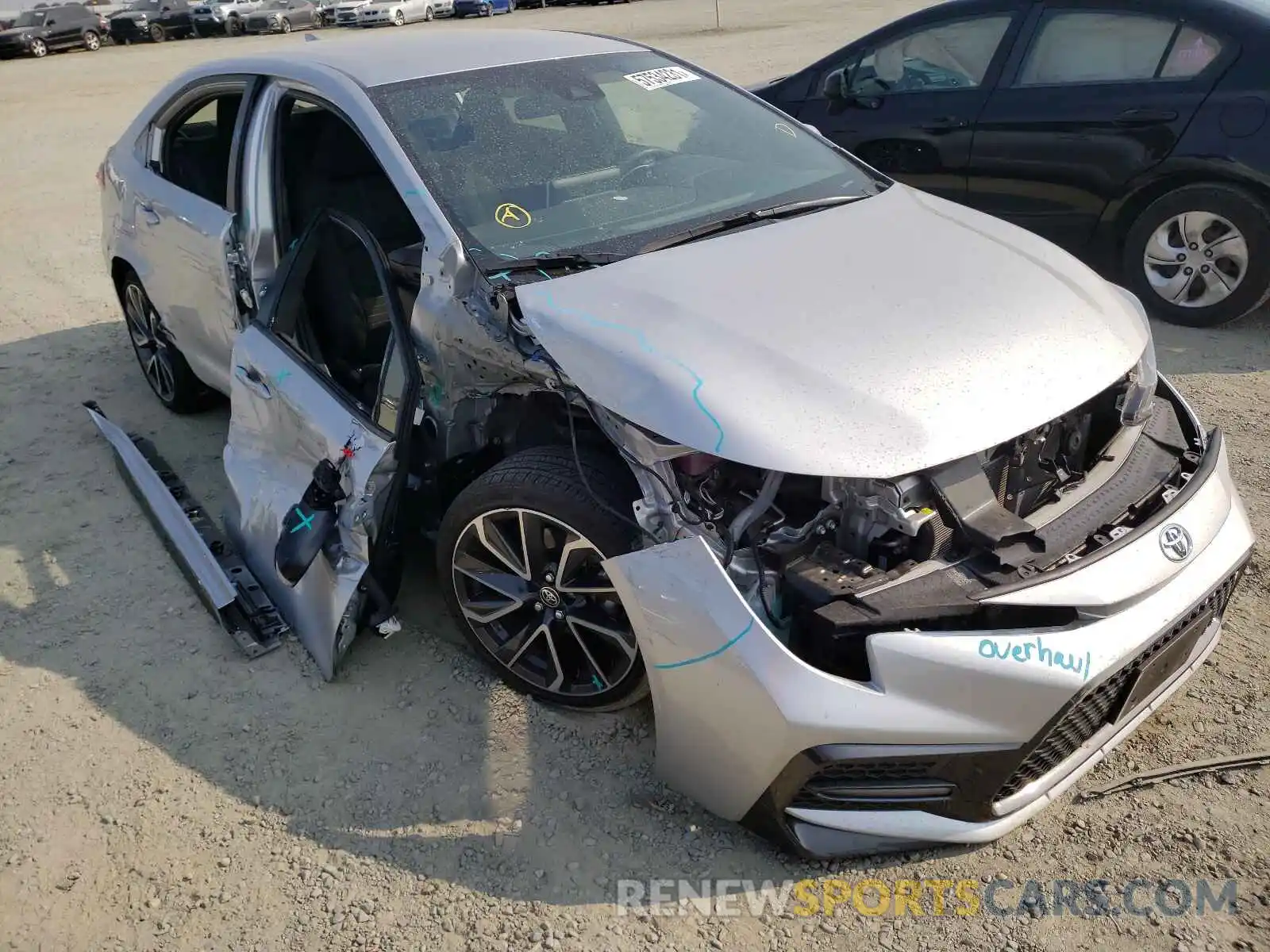 1 Photograph of a damaged car JTDS4RCE1LJ040434 TOYOTA COROLLA 2020