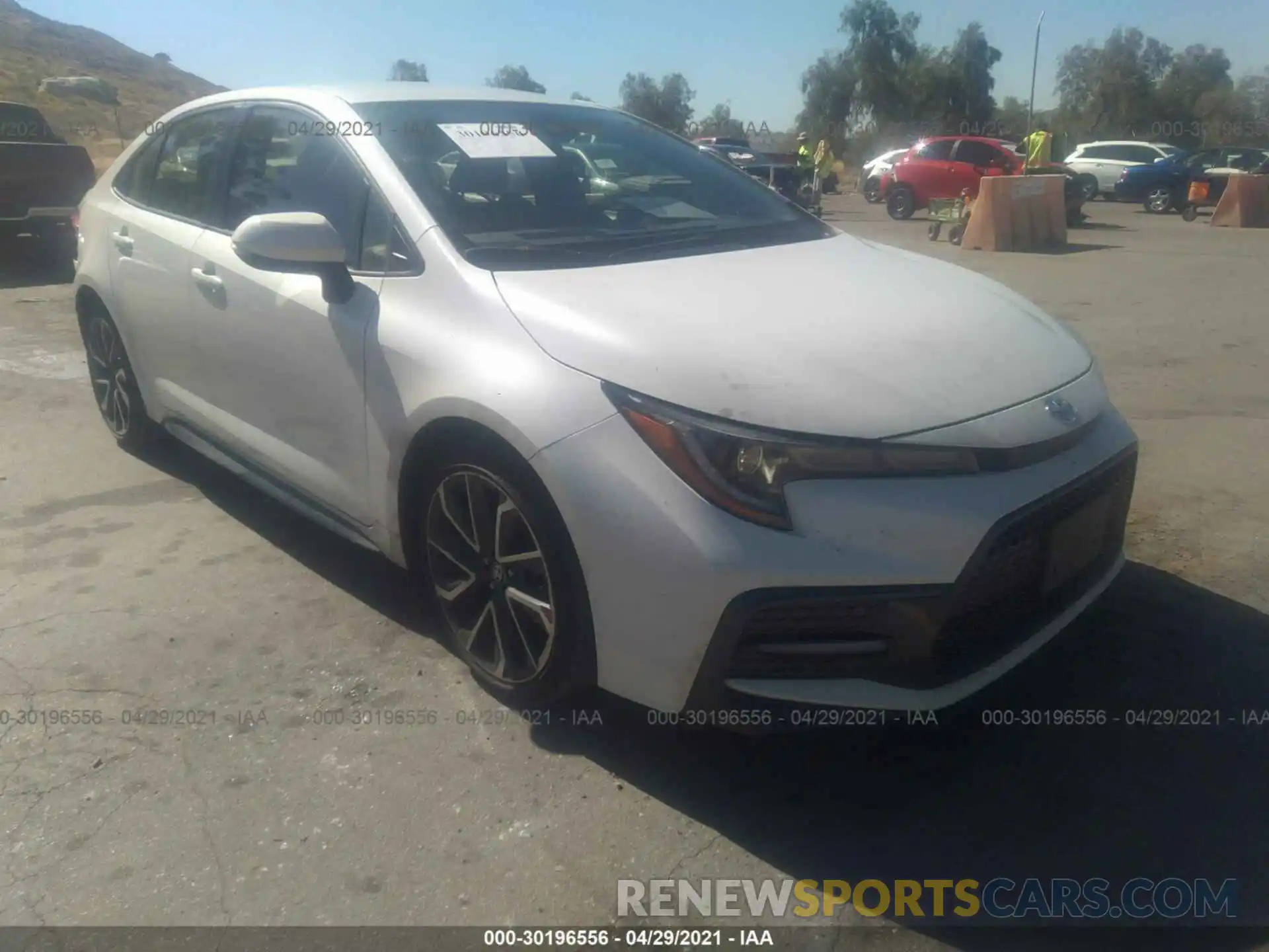 1 Photograph of a damaged car JTDS4RCE1LJ040885 TOYOTA COROLLA 2020