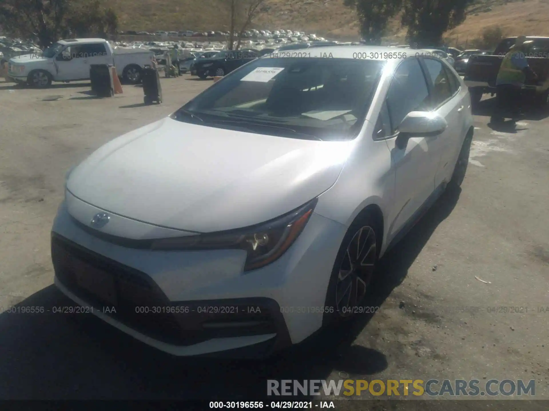 2 Photograph of a damaged car JTDS4RCE1LJ040885 TOYOTA COROLLA 2020