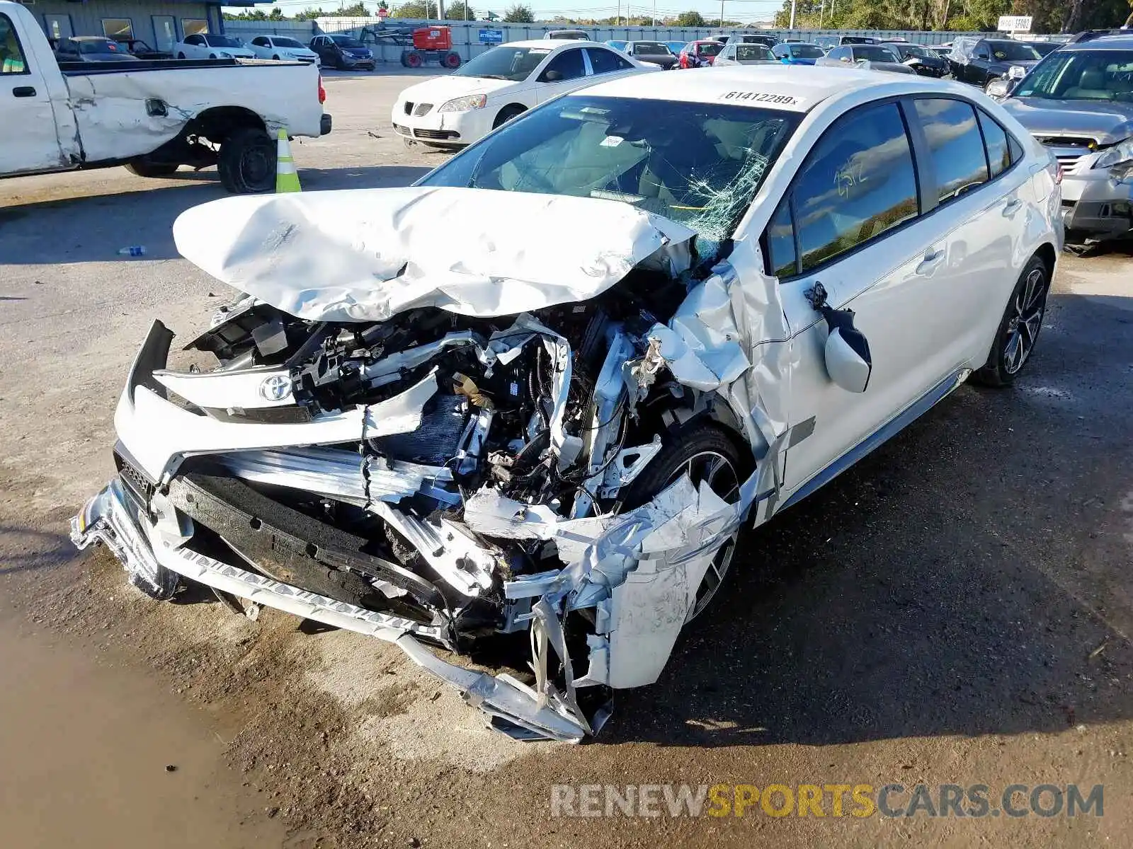 2 Photograph of a damaged car JTDS4RCE1LJ041308 TOYOTA COROLLA 2020