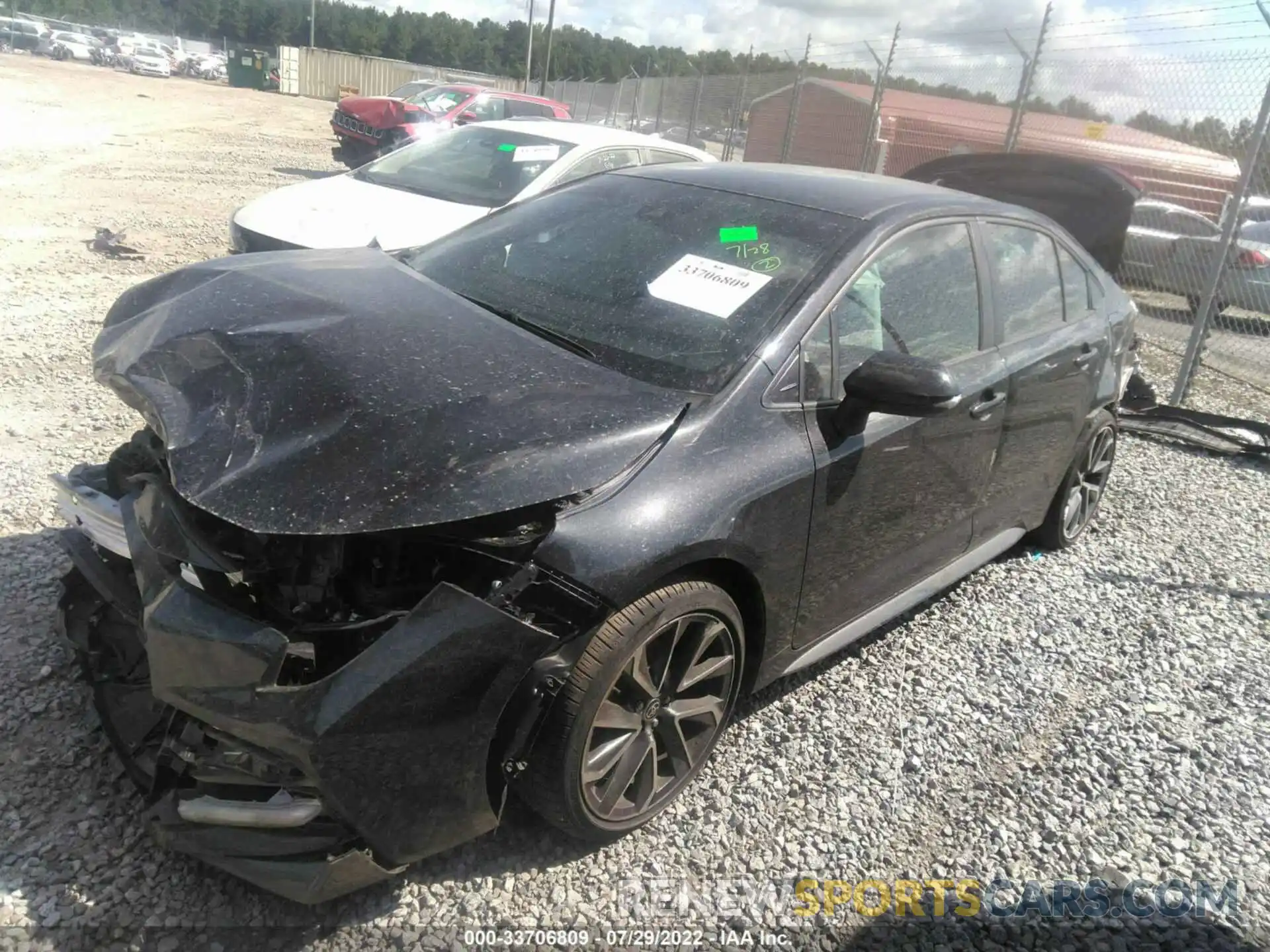 2 Photograph of a damaged car JTDS4RCE1LJ041650 TOYOTA COROLLA 2020