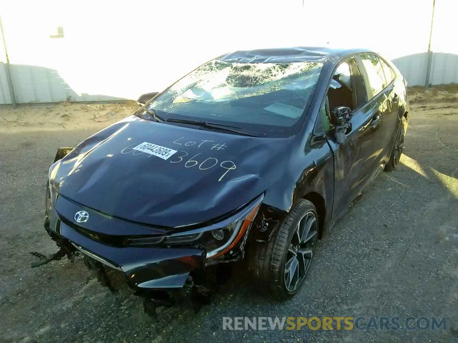 2 Photograph of a damaged car JTDS4RCE1LJ042510 TOYOTA COROLLA 2020