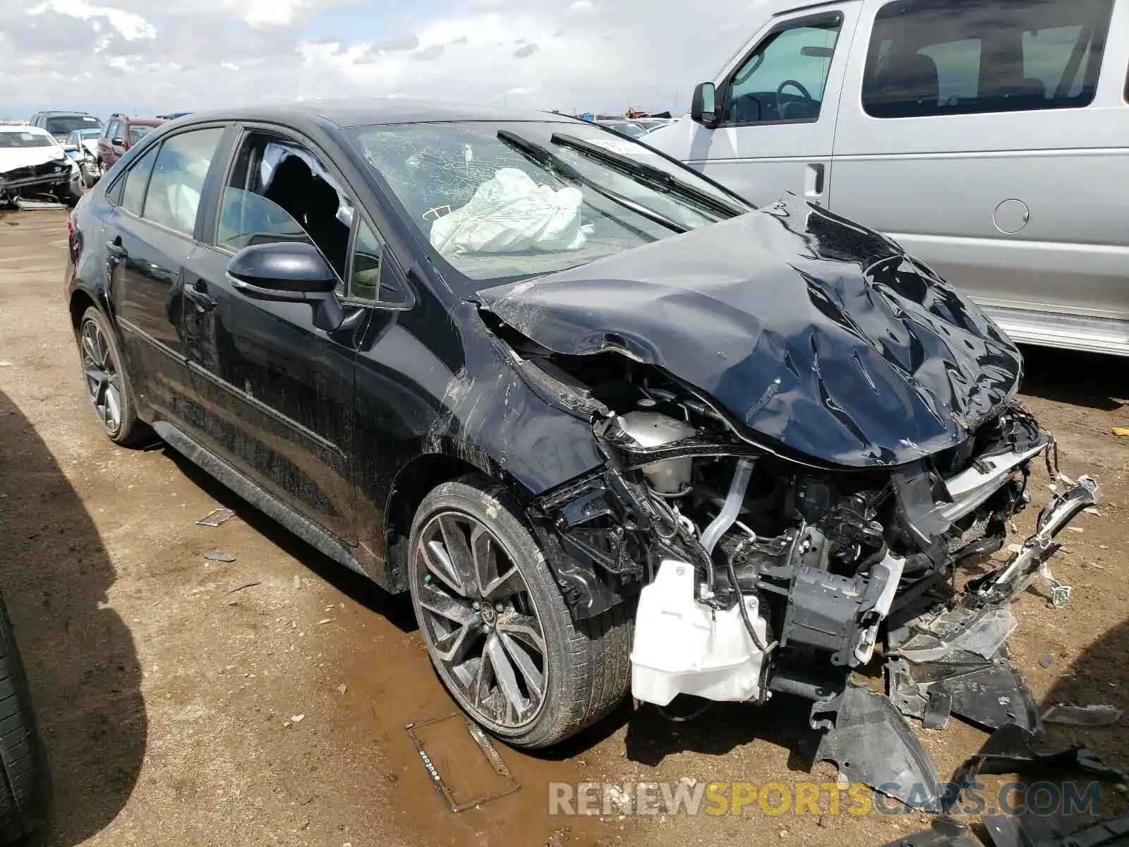 1 Photograph of a damaged car JTDS4RCE1LJ042992 TOYOTA COROLLA 2020