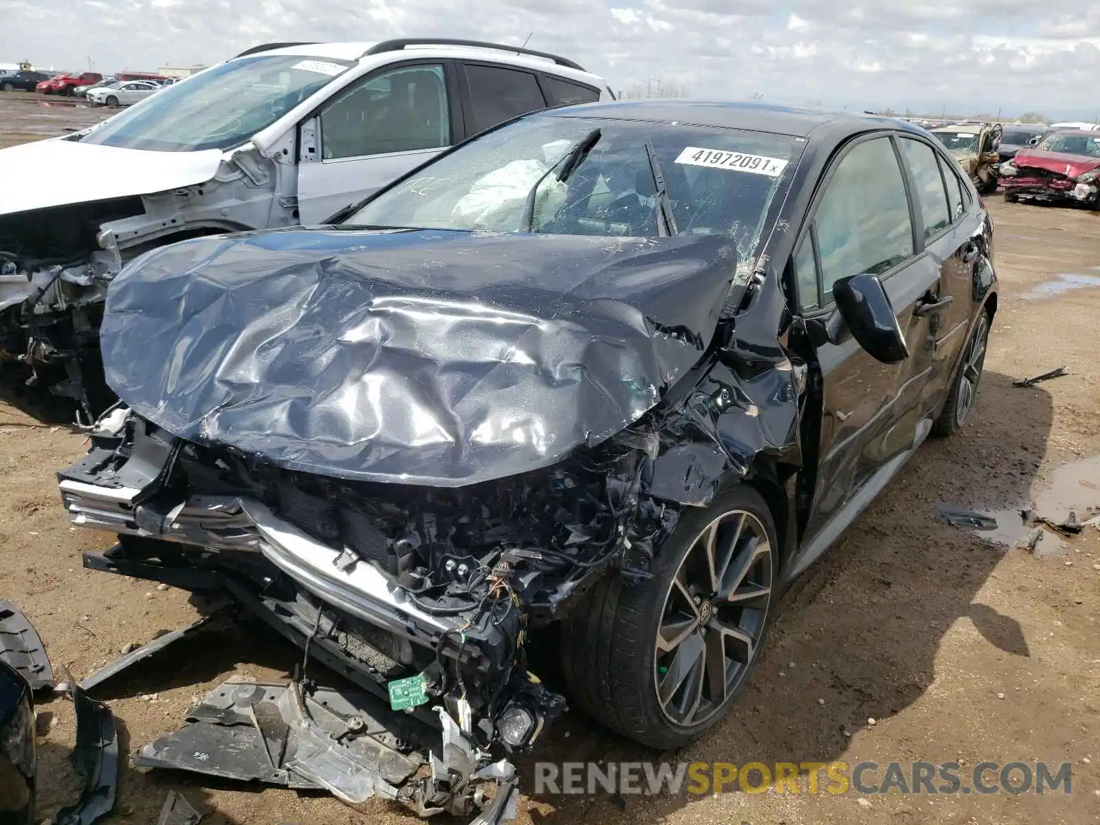 2 Photograph of a damaged car JTDS4RCE1LJ042992 TOYOTA COROLLA 2020