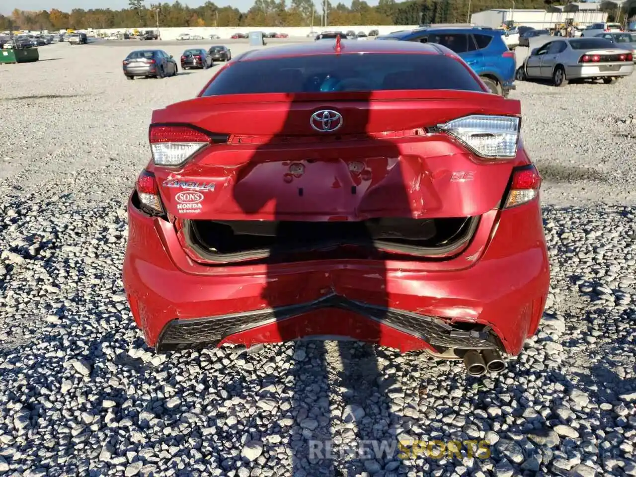 9 Photograph of a damaged car JTDS4RCE1LJ044404 TOYOTA COROLLA 2020