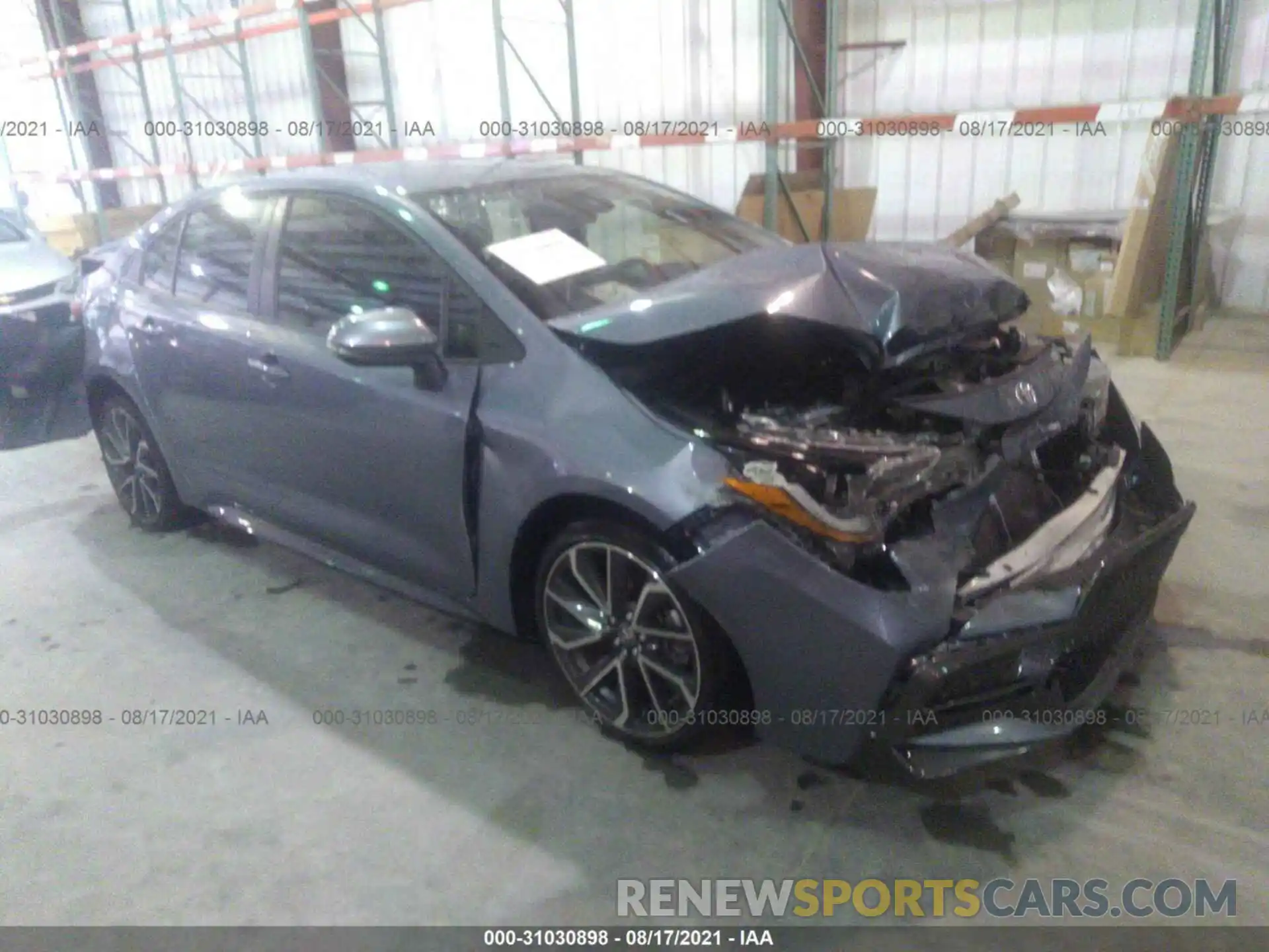 1 Photograph of a damaged car JTDS4RCE1LJ046492 TOYOTA COROLLA 2020