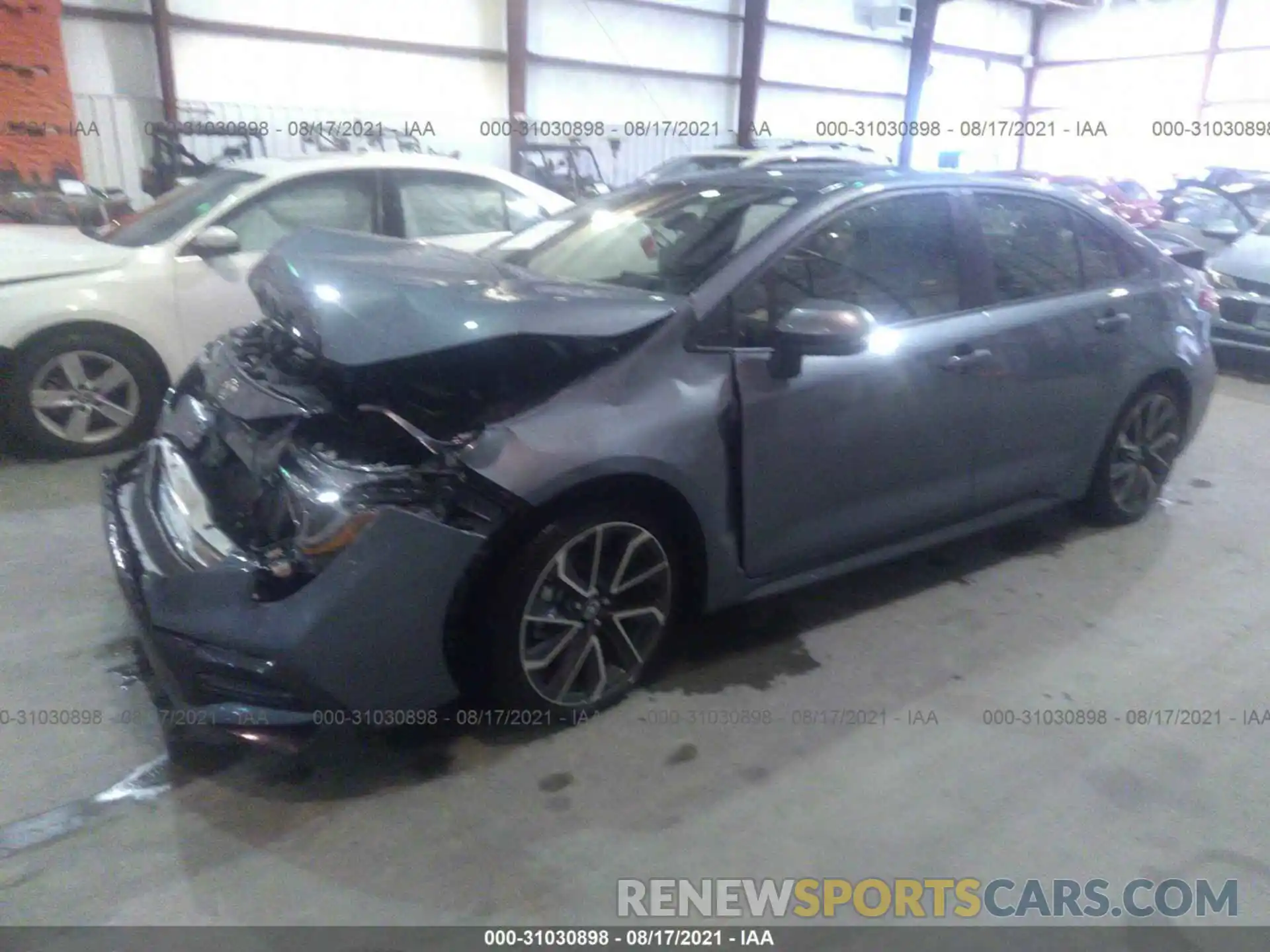 2 Photograph of a damaged car JTDS4RCE1LJ046492 TOYOTA COROLLA 2020