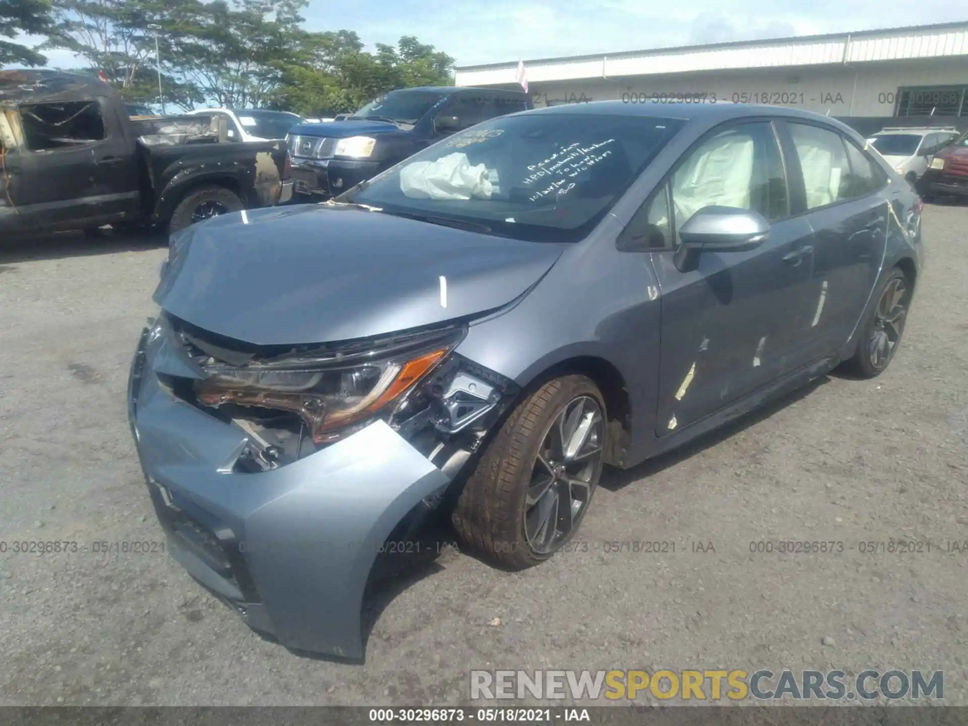 2 Photograph of a damaged car JTDS4RCE1LJ047237 TOYOTA COROLLA 2020