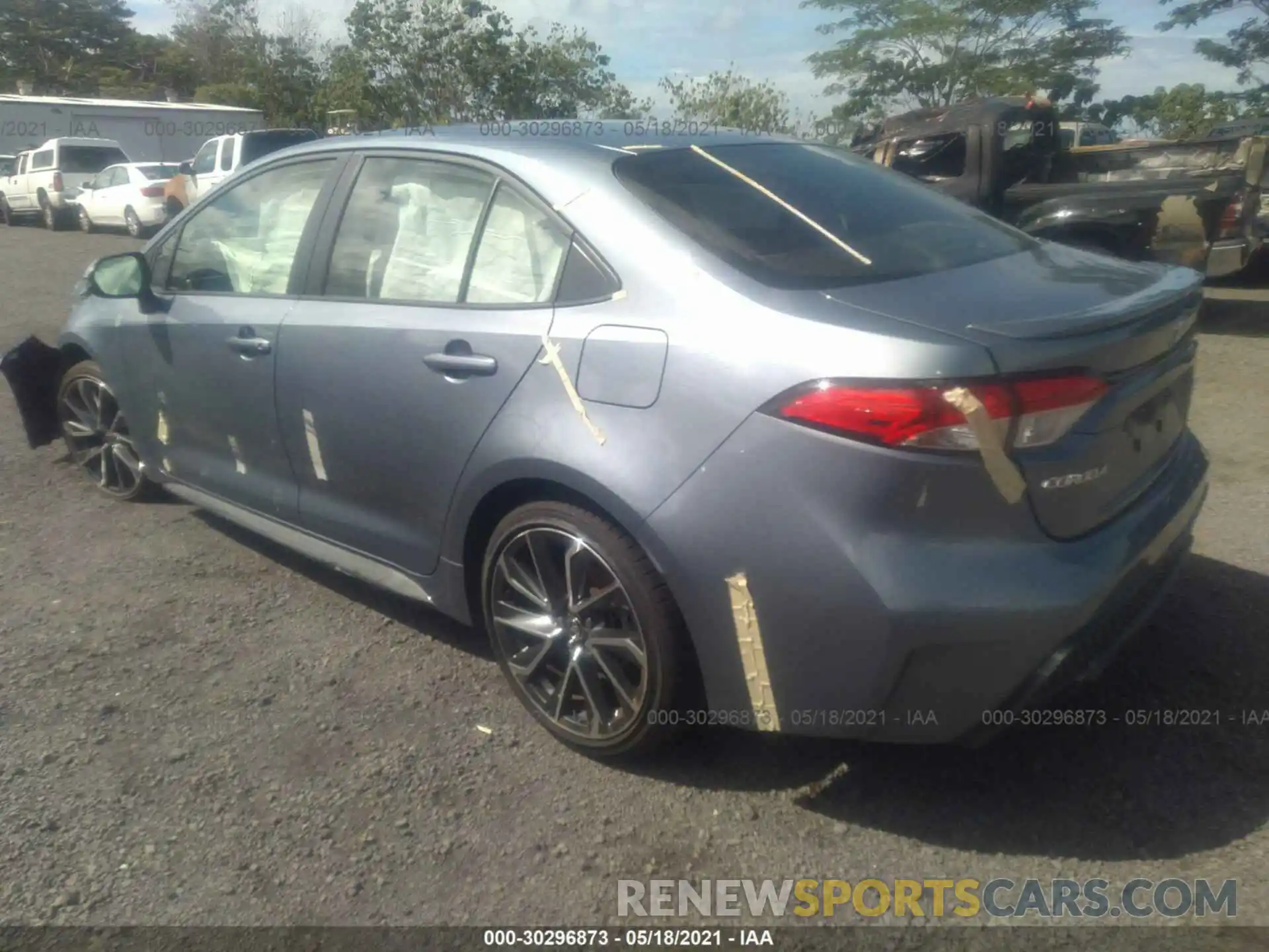 3 Photograph of a damaged car JTDS4RCE1LJ047237 TOYOTA COROLLA 2020