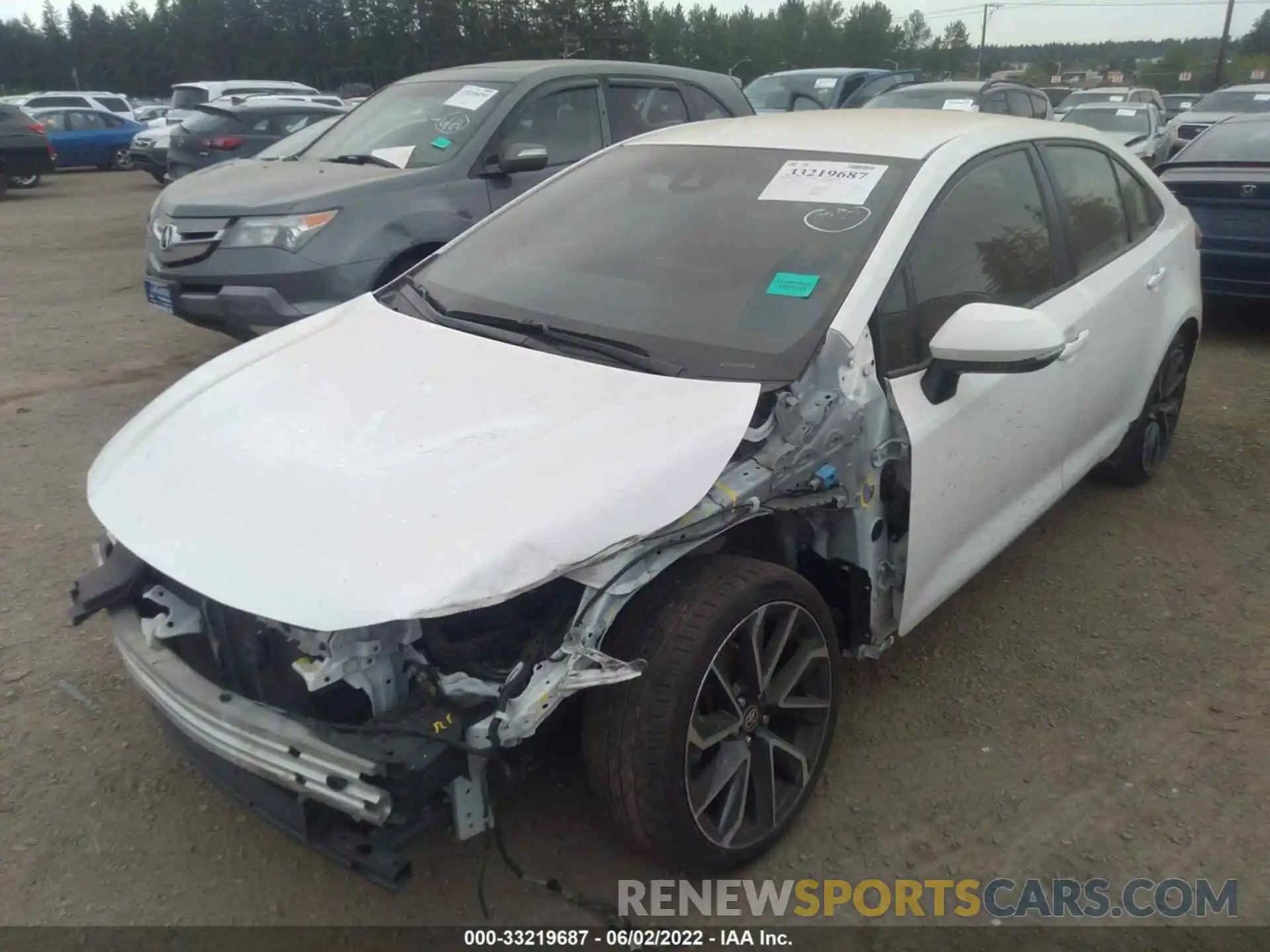 2 Photograph of a damaged car JTDS4RCE1LJ047612 TOYOTA COROLLA 2020