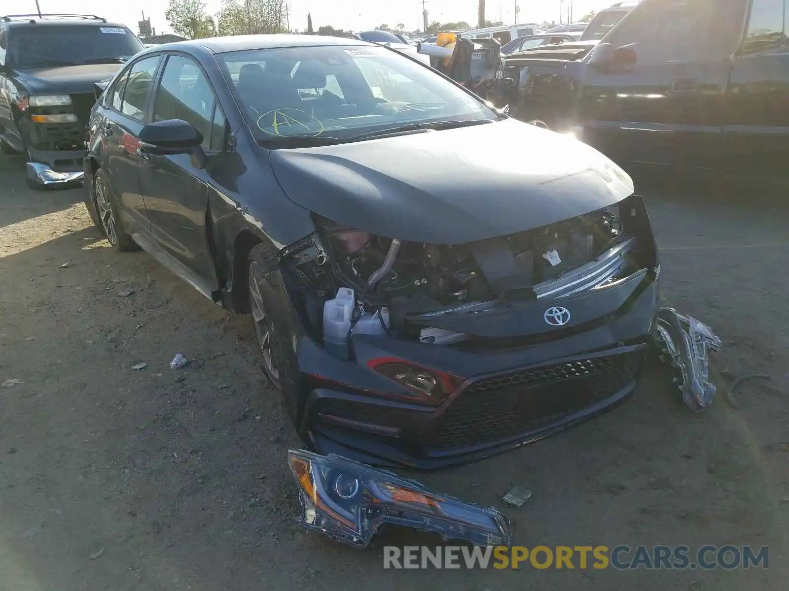 1 Photograph of a damaged car JTDS4RCE1LJ051451 TOYOTA COROLLA 2020