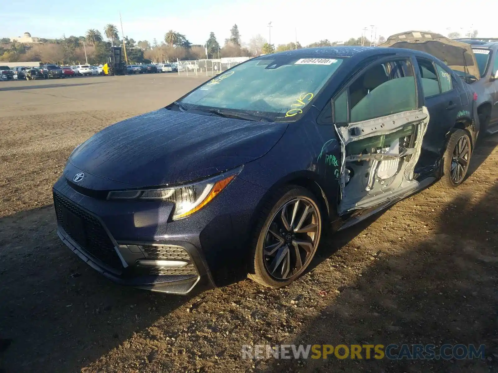 2 Photograph of a damaged car JTDS4RCE1LJ052910 TOYOTA COROLLA 2020