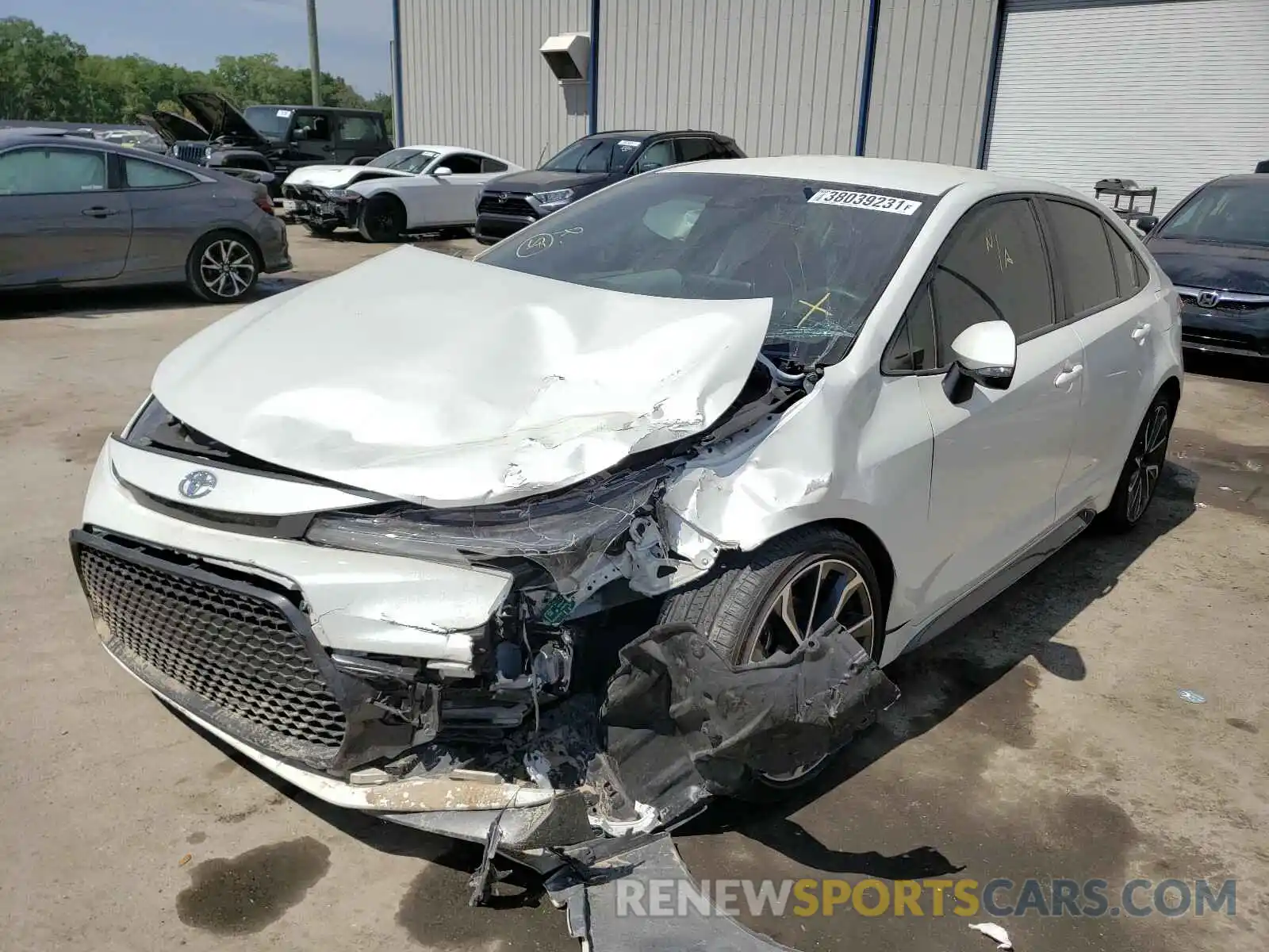 2 Photograph of a damaged car JTDS4RCE2LJ000640 TOYOTA COROLLA 2020