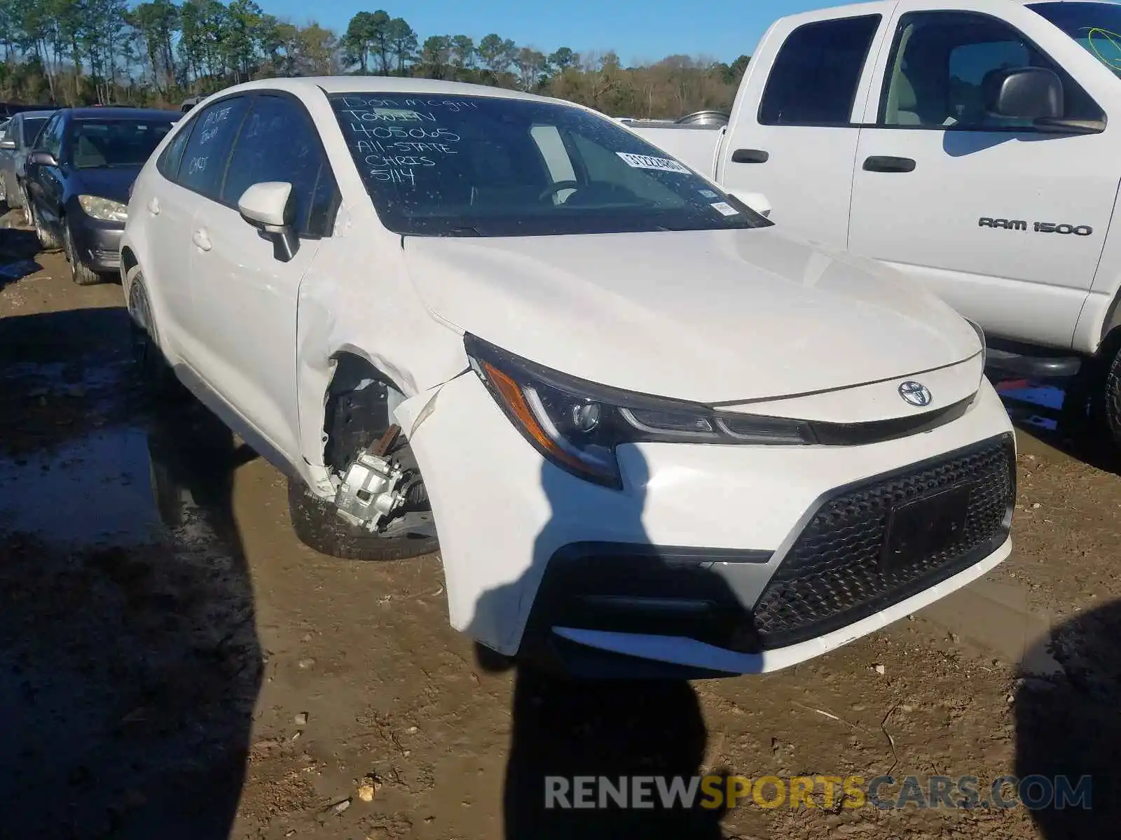 1 Photograph of a damaged car JTDS4RCE2LJ001500 TOYOTA COROLLA 2020