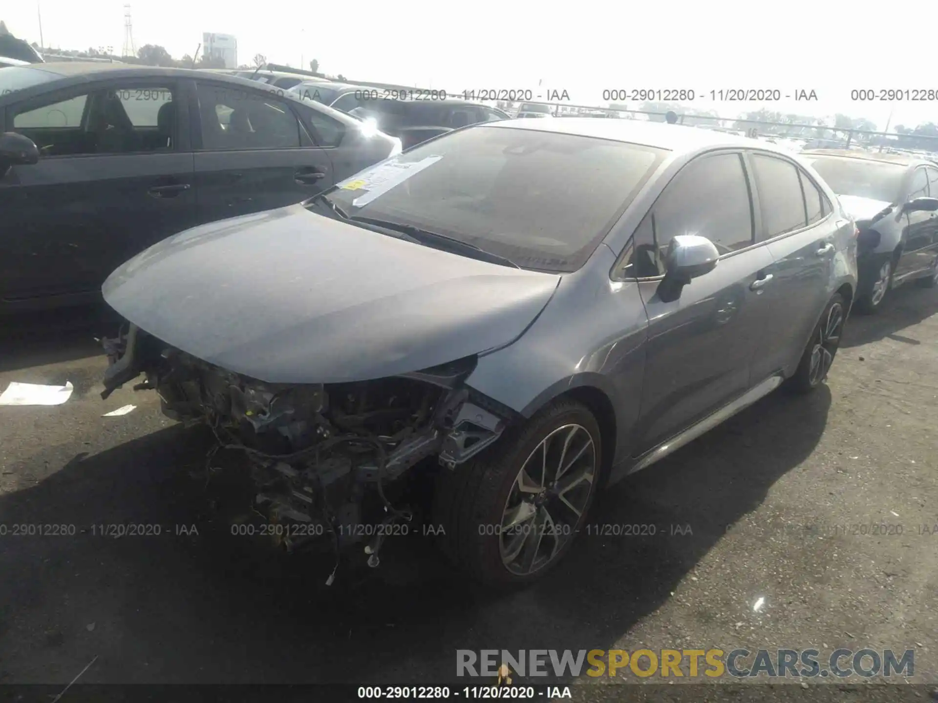 2 Photograph of a damaged car JTDS4RCE2LJ002758 TOYOTA COROLLA 2020