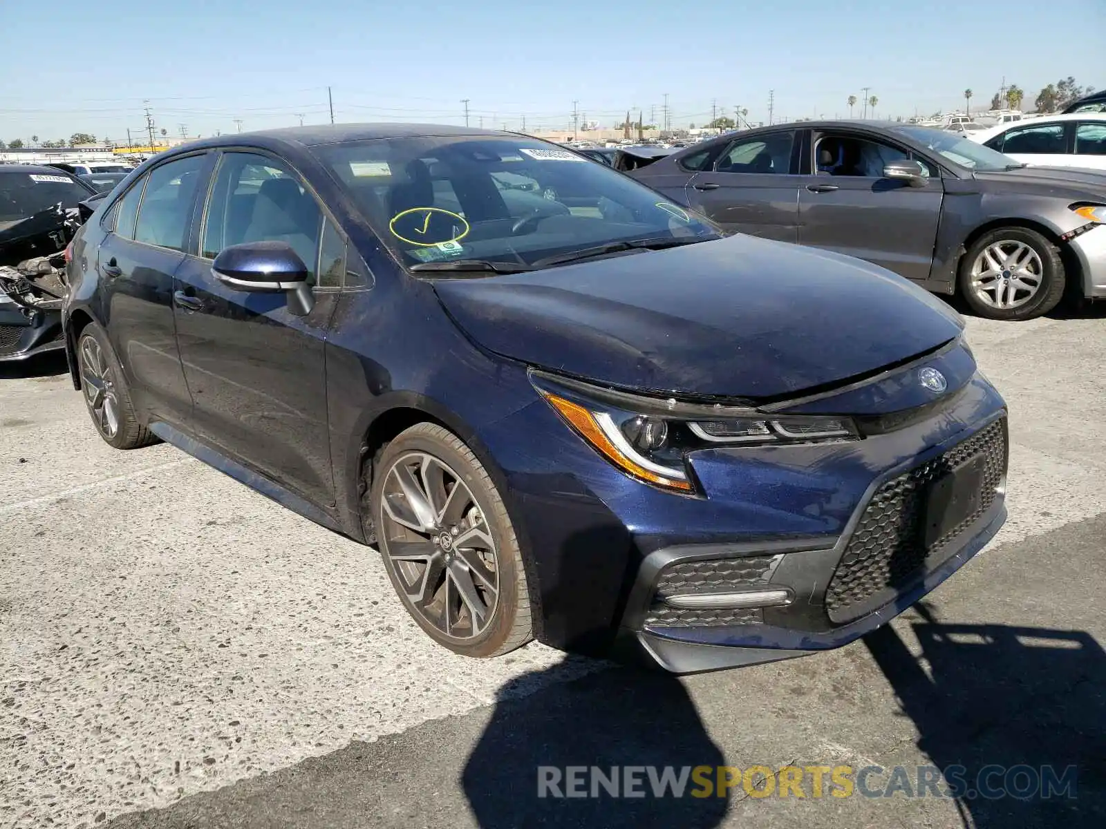 1 Photograph of a damaged car JTDS4RCE2LJ004400 TOYOTA COROLLA 2020