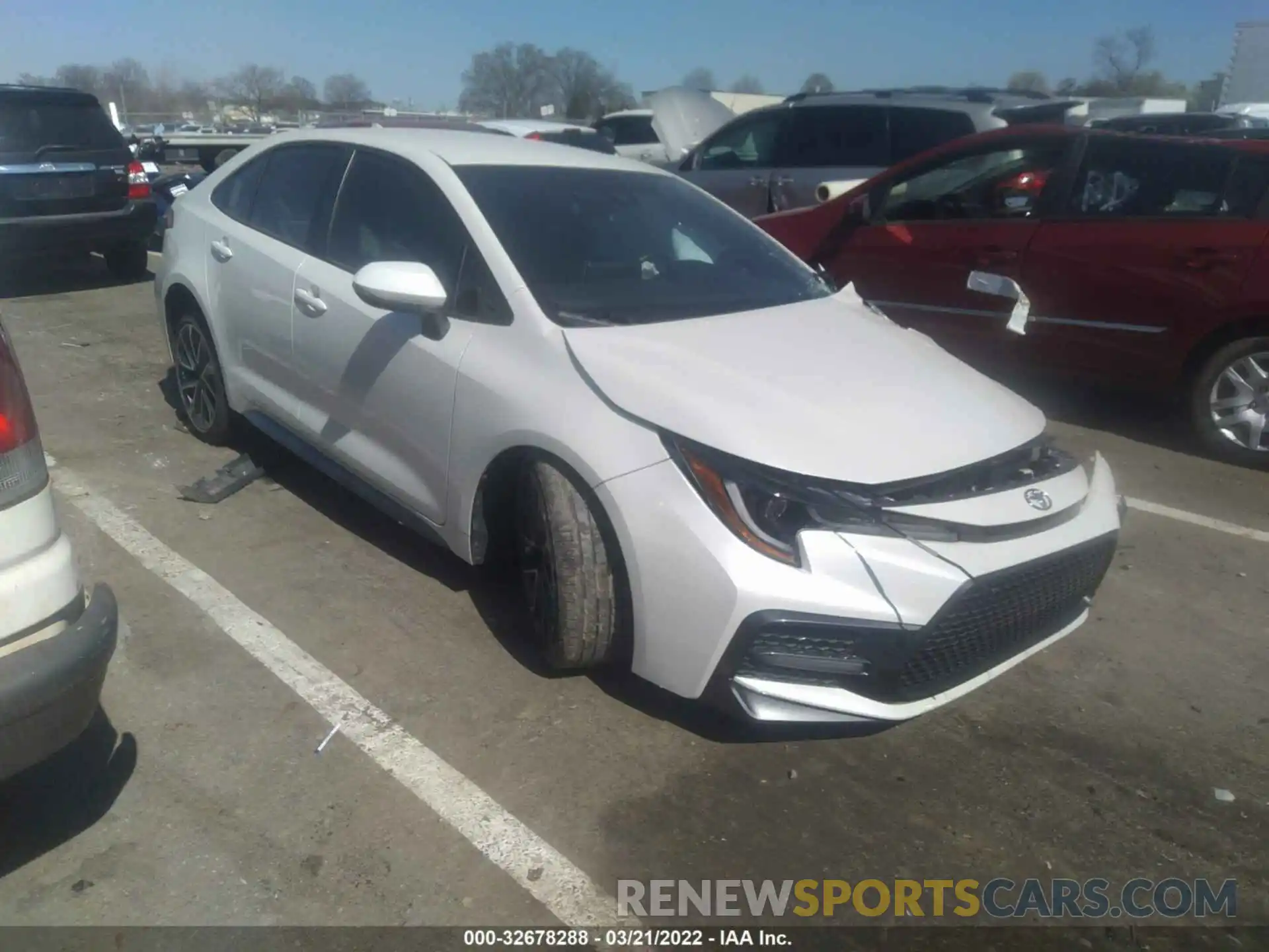 1 Photograph of a damaged car JTDS4RCE2LJ004526 TOYOTA COROLLA 2020