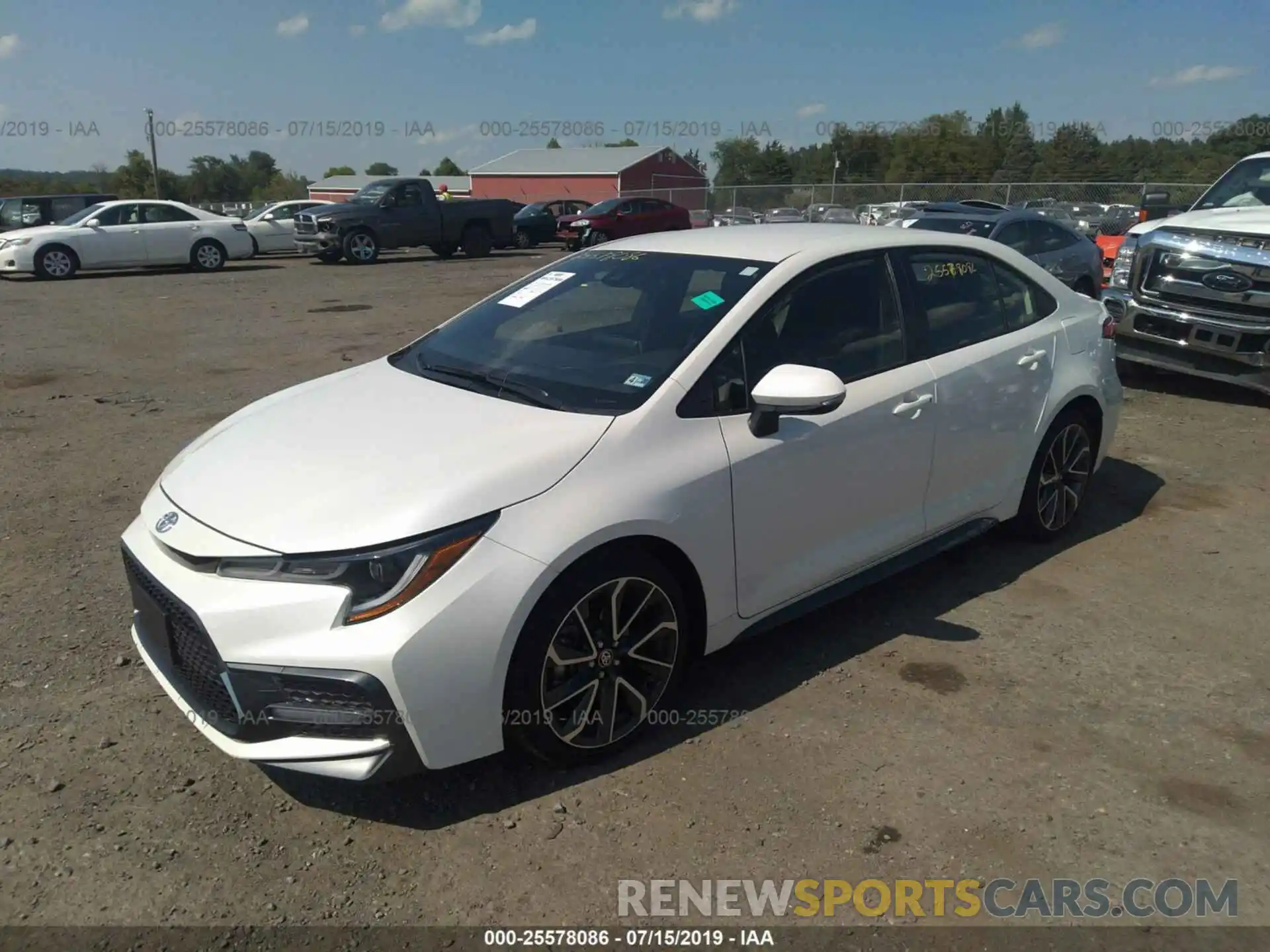 2 Photograph of a damaged car JTDS4RCE2LJ005983 TOYOTA COROLLA 2020