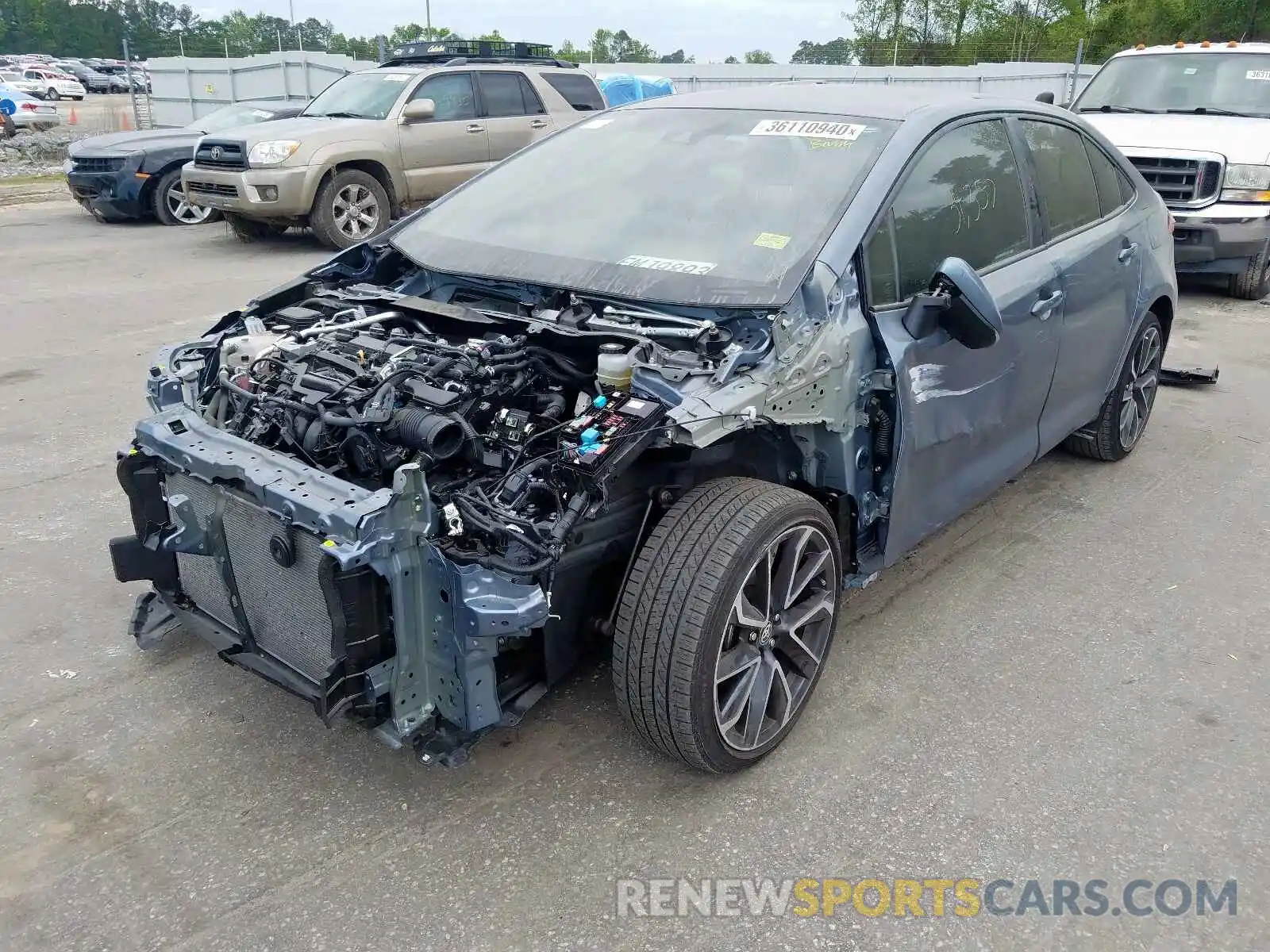 2 Photograph of a damaged car JTDS4RCE2LJ006437 TOYOTA COROLLA 2020