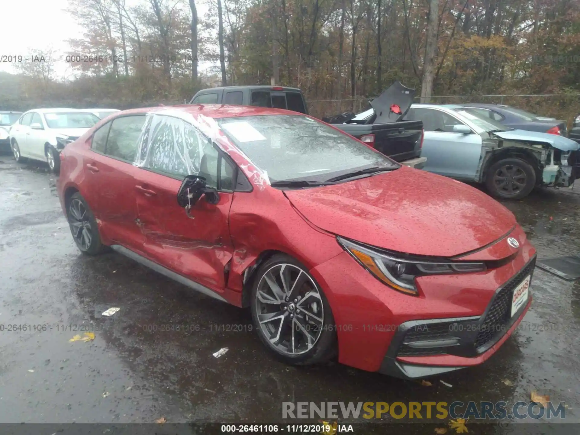 1 Photograph of a damaged car JTDS4RCE2LJ010133 TOYOTA COROLLA 2020