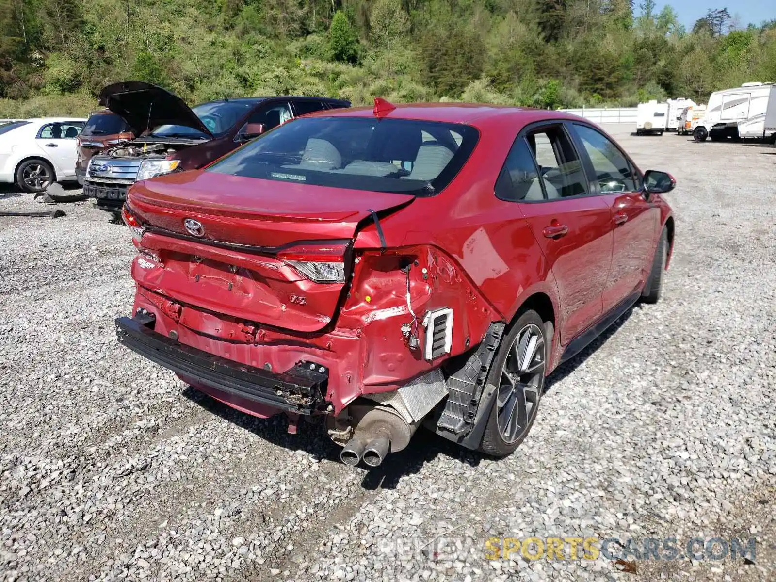 4 Photograph of a damaged car JTDS4RCE2LJ010360 TOYOTA COROLLA 2020