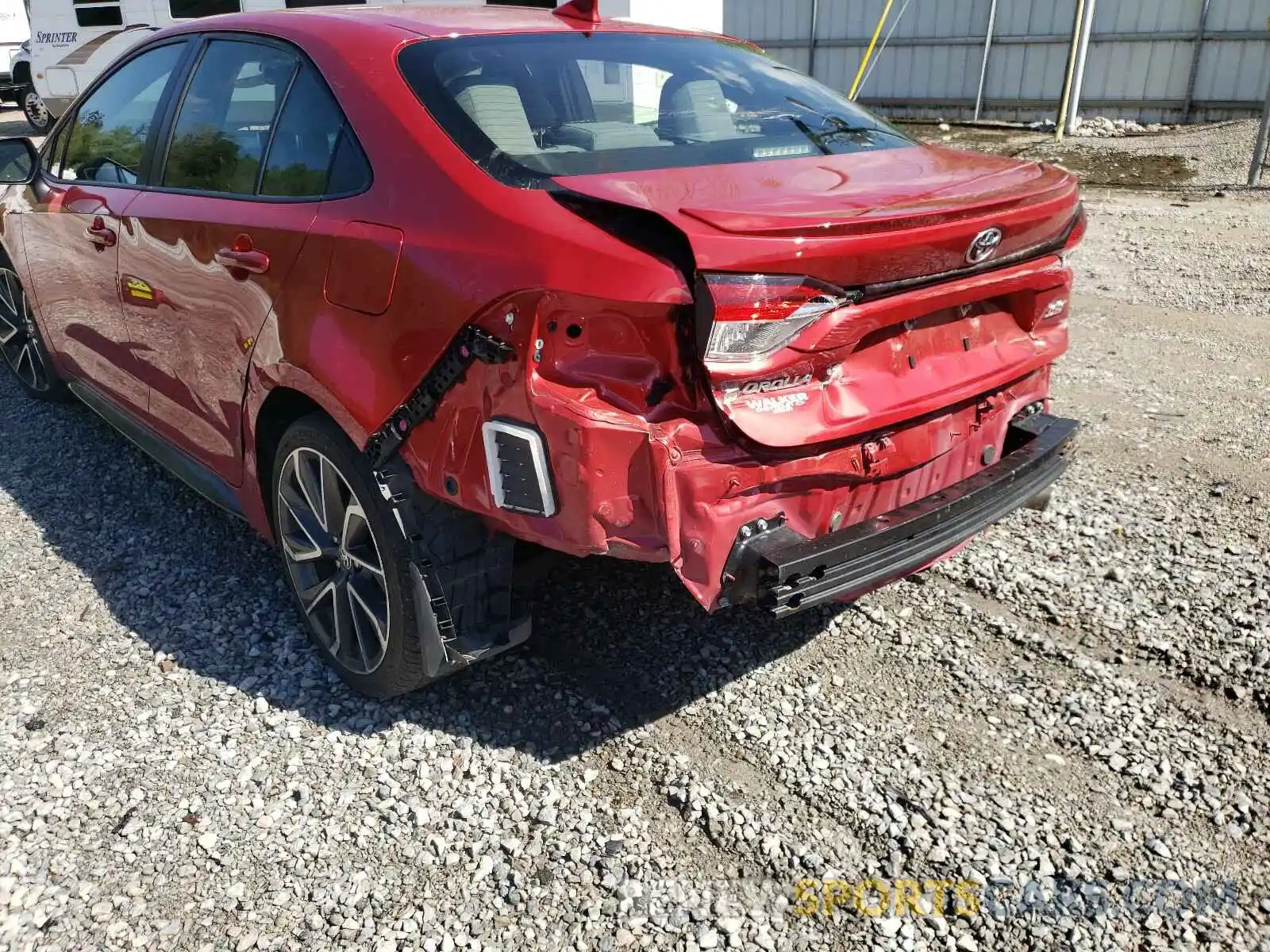 9 Photograph of a damaged car JTDS4RCE2LJ010360 TOYOTA COROLLA 2020