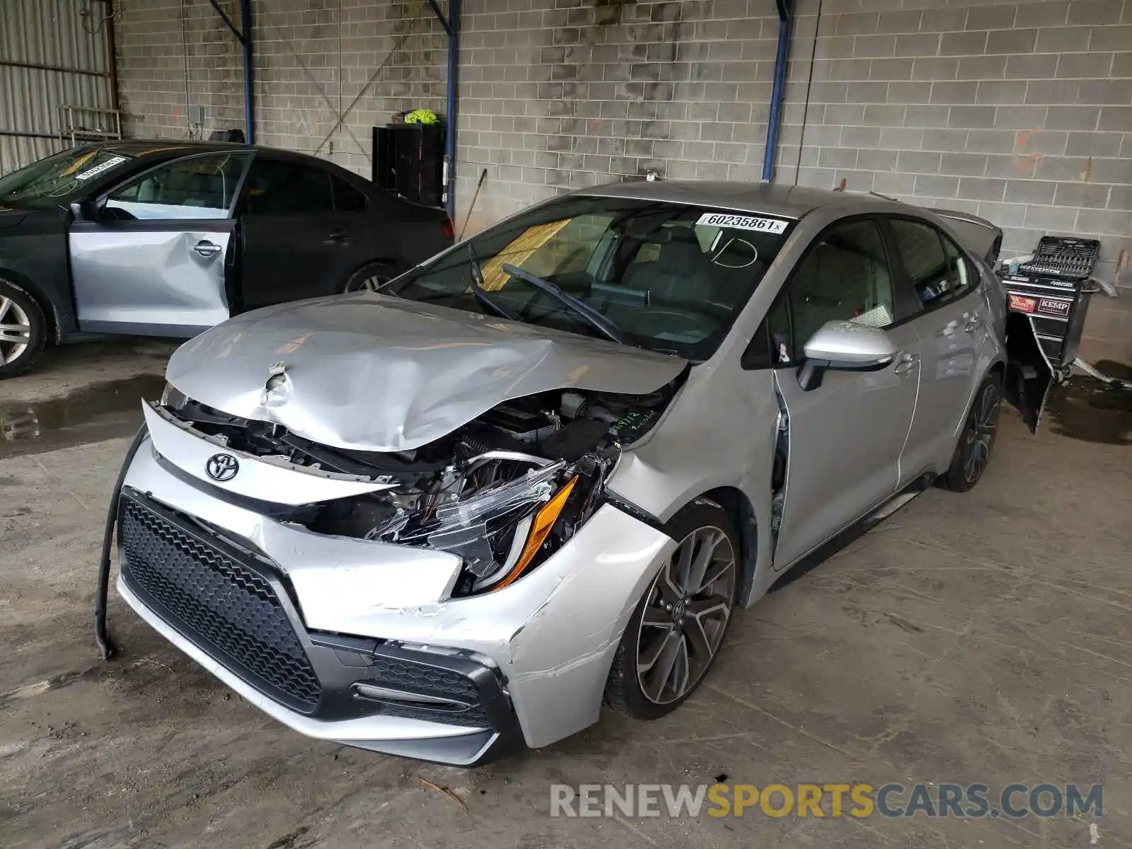 2 Photograph of a damaged car JTDS4RCE2LJ011184 TOYOTA COROLLA 2020