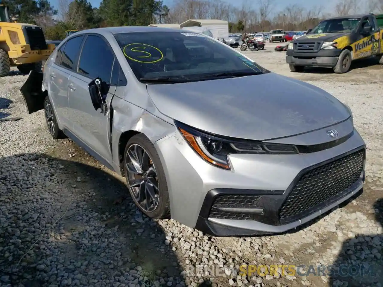 1 Photograph of a damaged car JTDS4RCE2LJ012416 TOYOTA COROLLA 2020