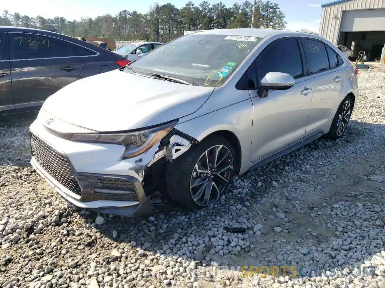 2 Photograph of a damaged car JTDS4RCE2LJ012416 TOYOTA COROLLA 2020