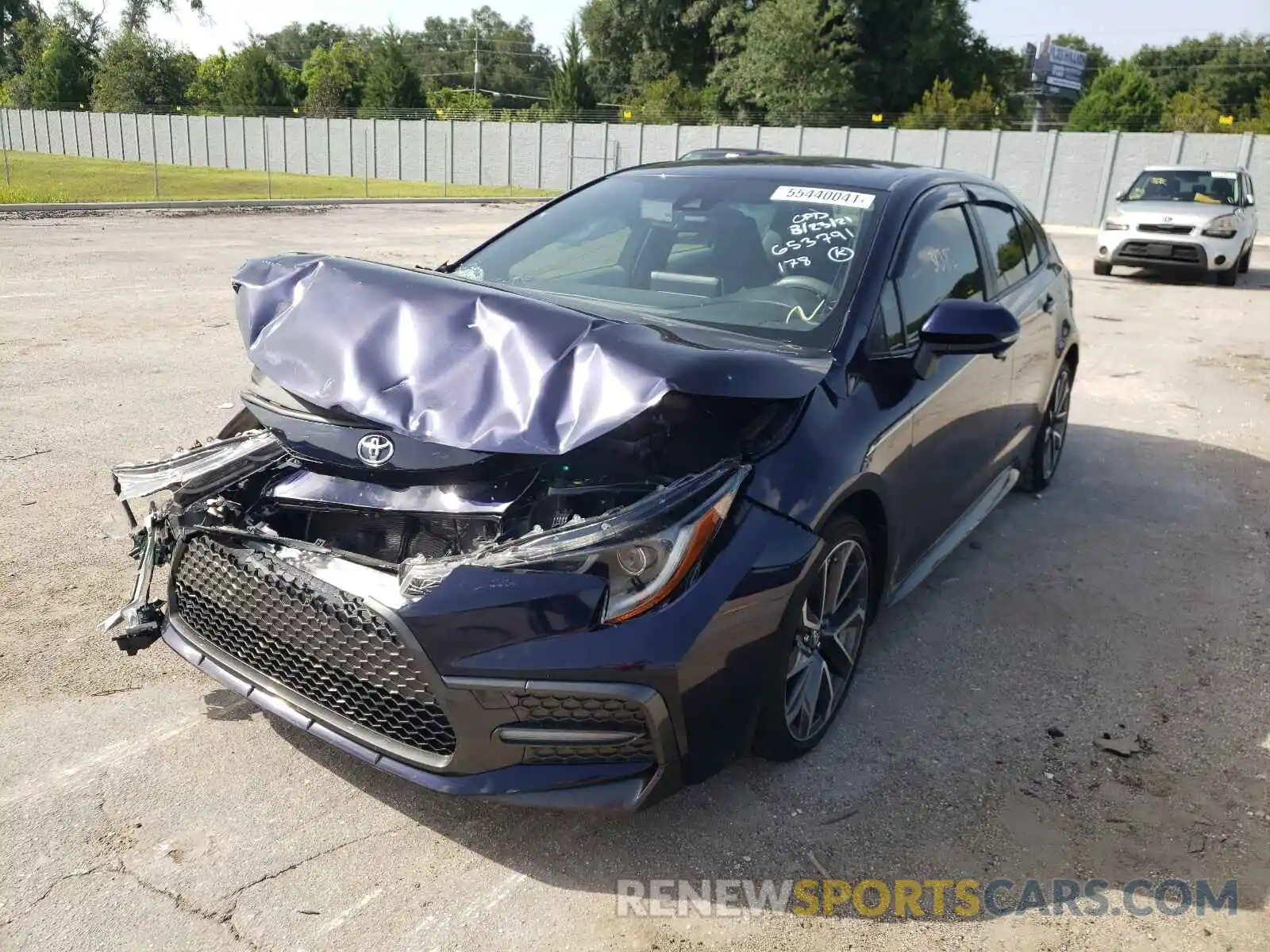 2 Photograph of a damaged car JTDS4RCE2LJ015509 TOYOTA COROLLA 2020