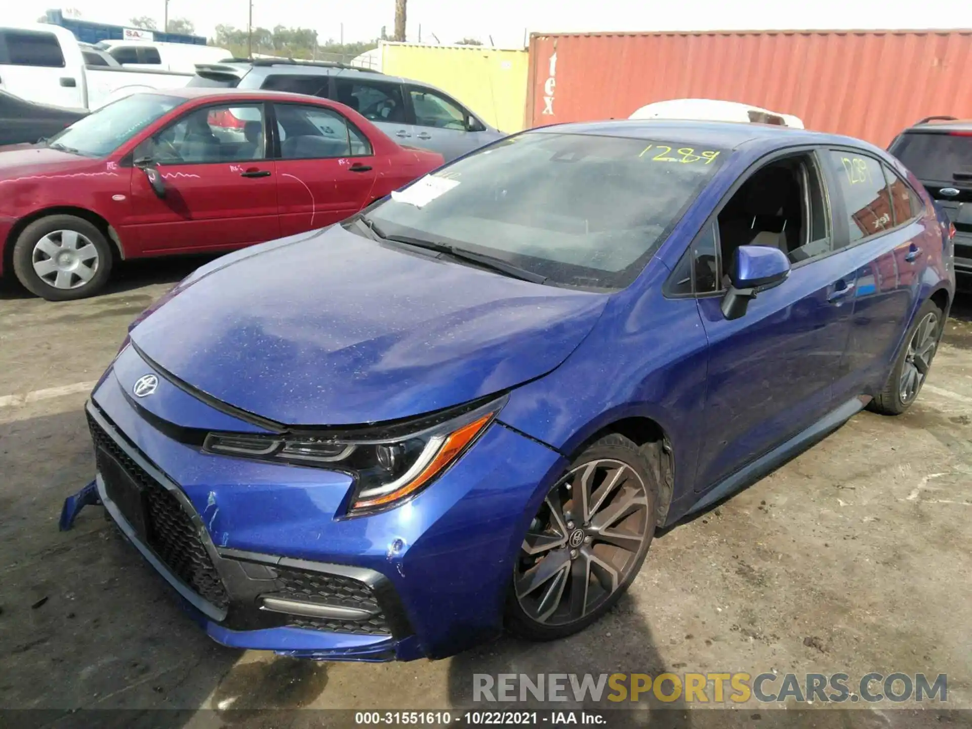 2 Photograph of a damaged car JTDS4RCE2LJ015736 TOYOTA COROLLA 2020