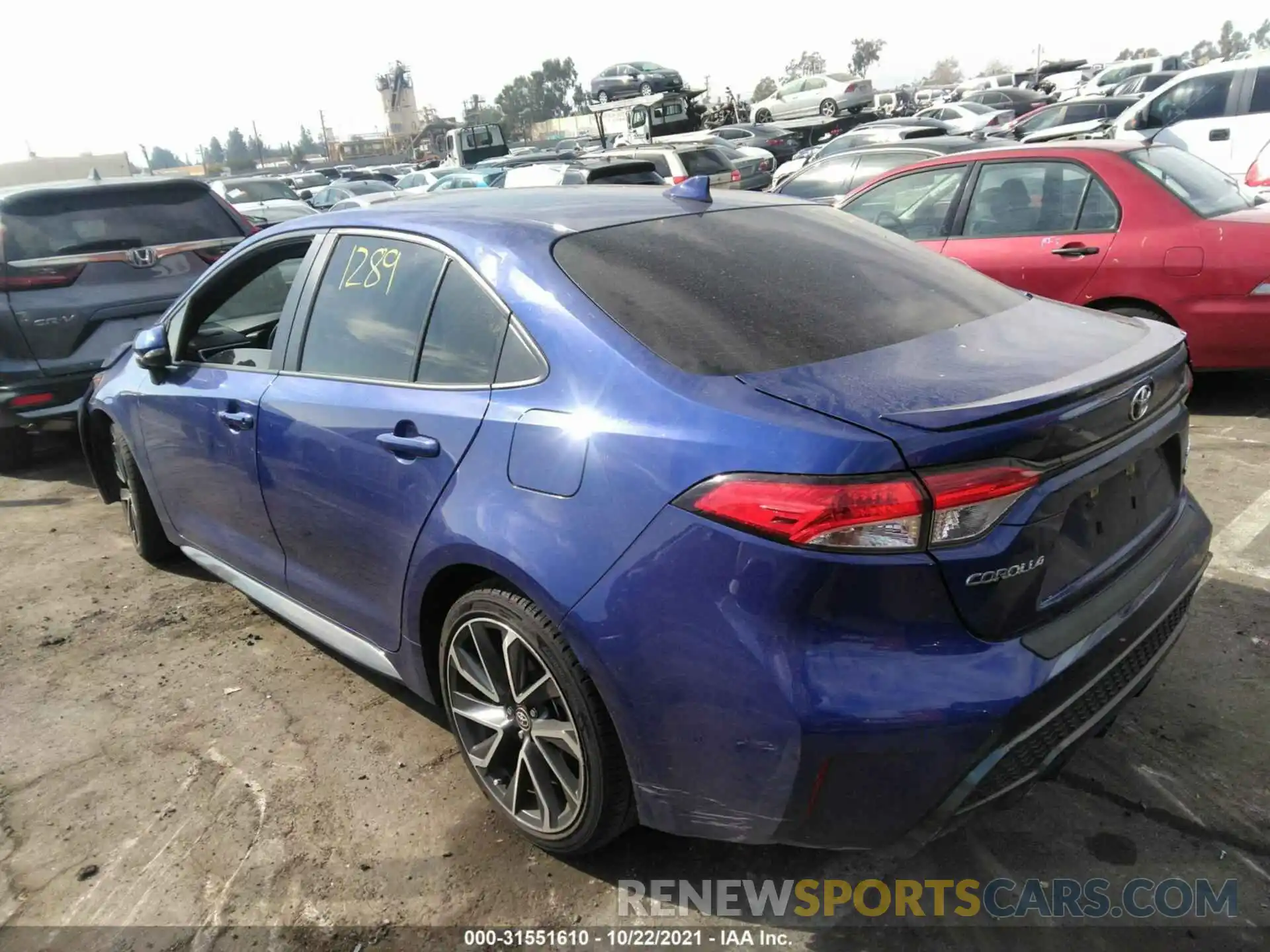 3 Photograph of a damaged car JTDS4RCE2LJ015736 TOYOTA COROLLA 2020