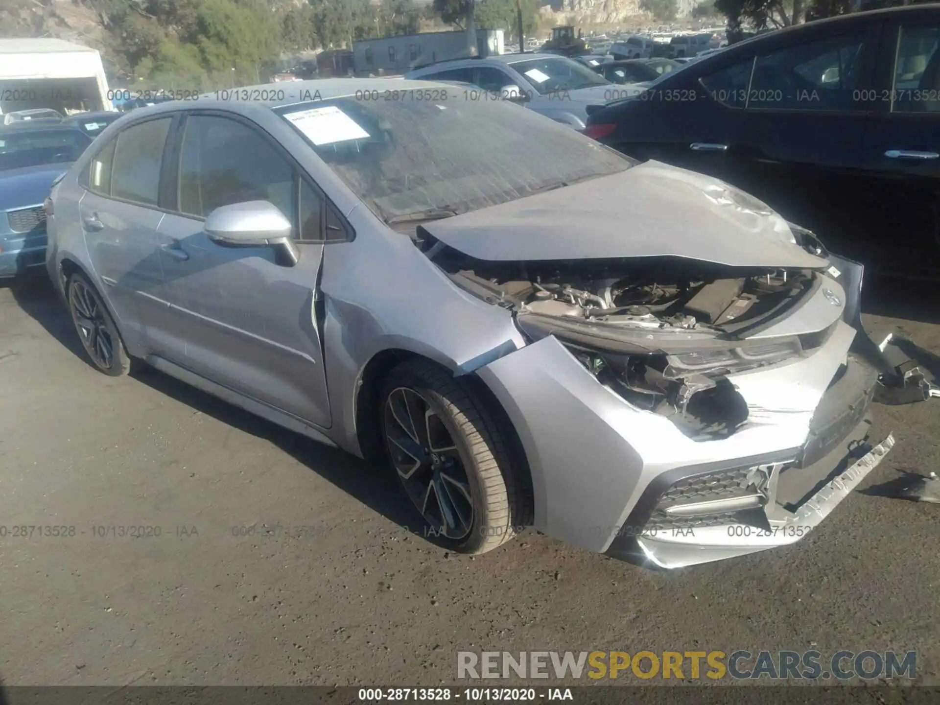 1 Photograph of a damaged car JTDS4RCE2LJ015784 TOYOTA COROLLA 2020