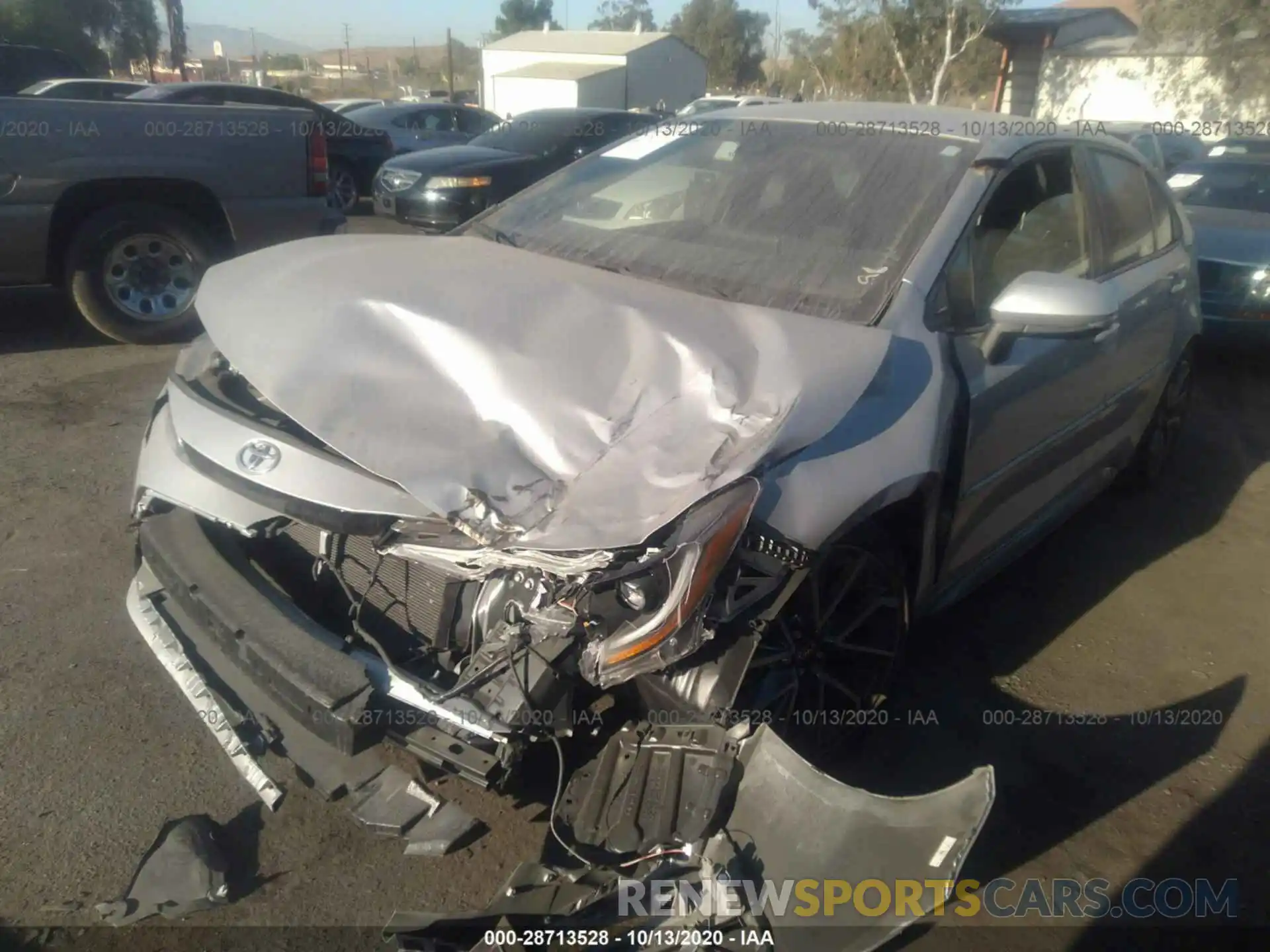 2 Photograph of a damaged car JTDS4RCE2LJ015784 TOYOTA COROLLA 2020