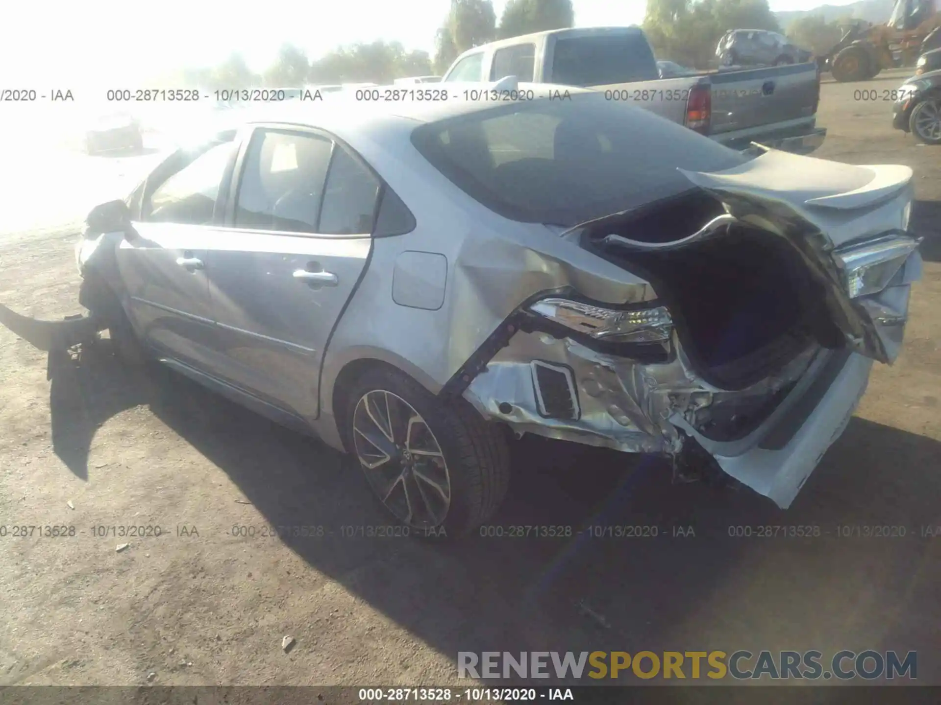 3 Photograph of a damaged car JTDS4RCE2LJ015784 TOYOTA COROLLA 2020