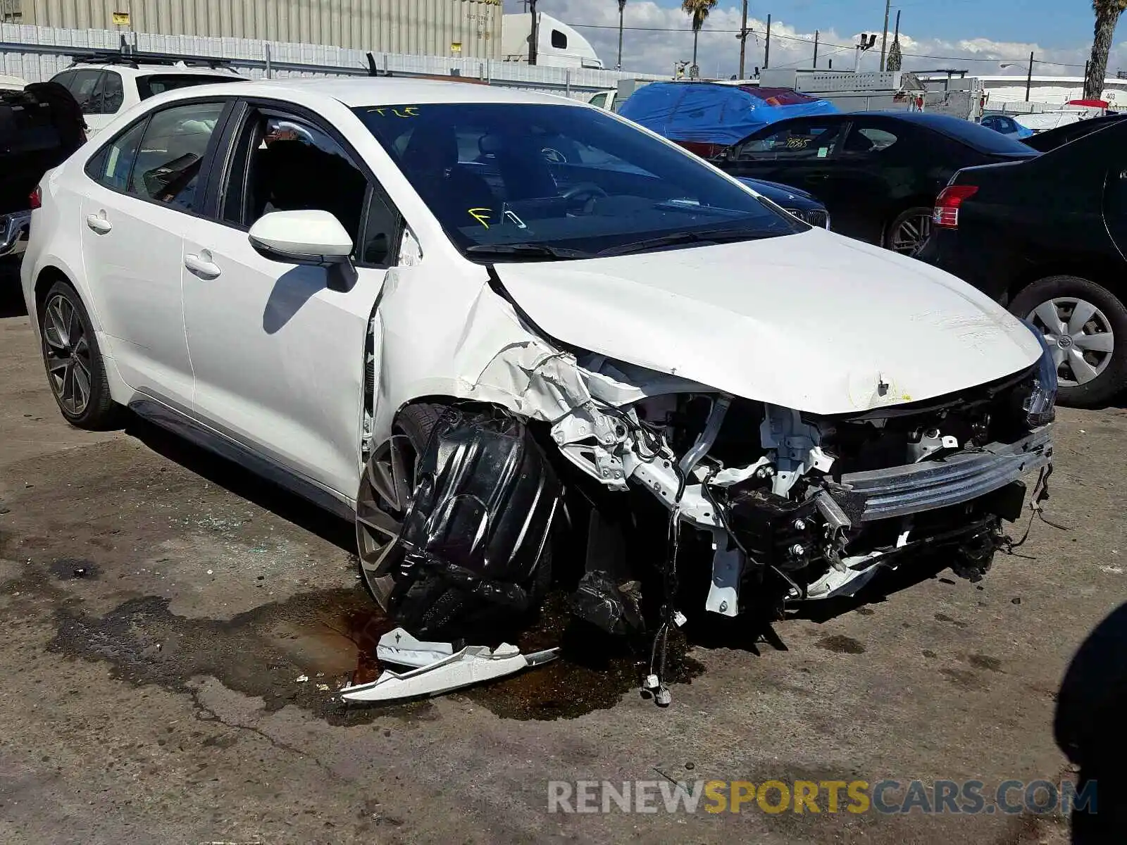 1 Photograph of a damaged car JTDS4RCE2LJ016692 TOYOTA COROLLA 2020