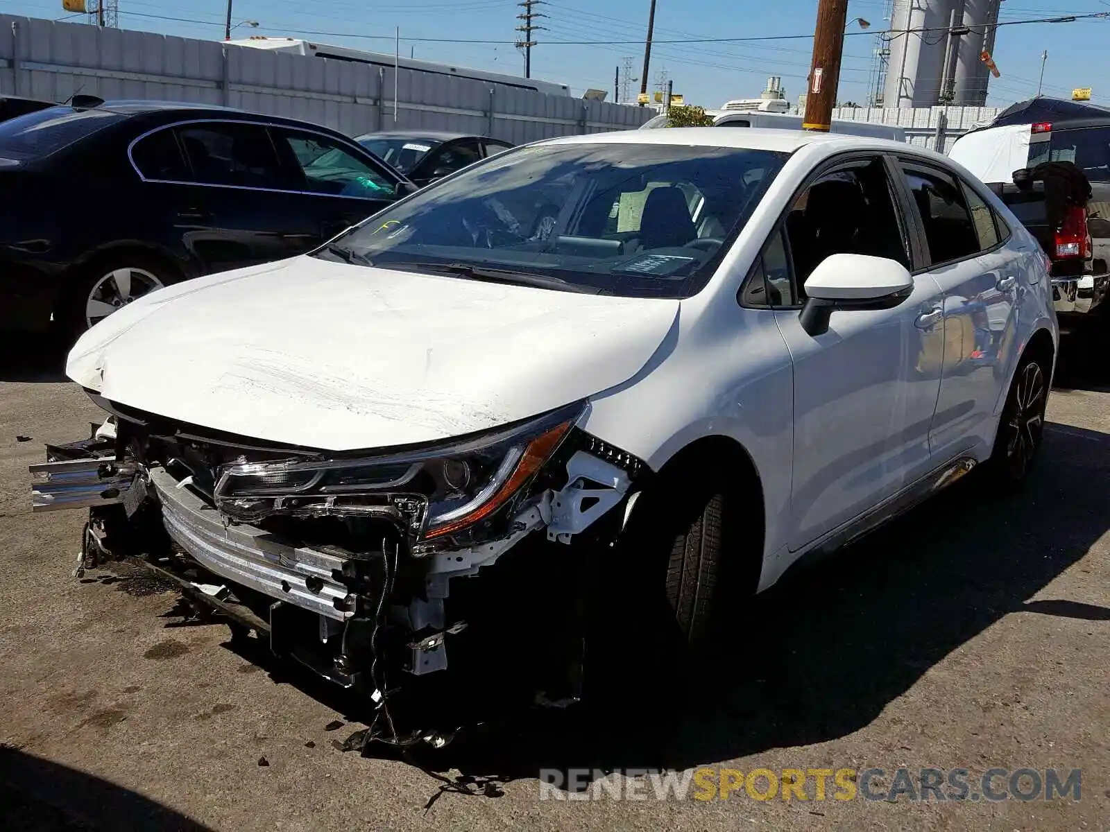 2 Photograph of a damaged car JTDS4RCE2LJ016692 TOYOTA COROLLA 2020