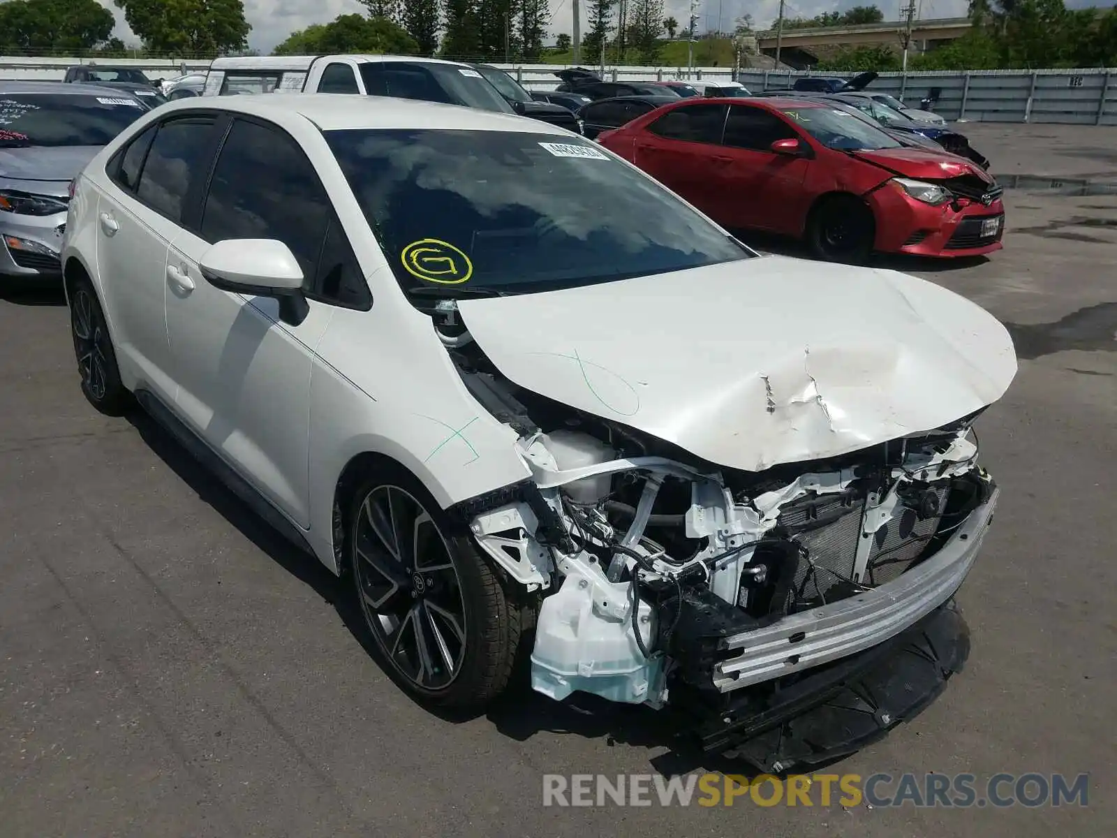 1 Photograph of a damaged car JTDS4RCE2LJ017812 TOYOTA COROLLA 2020